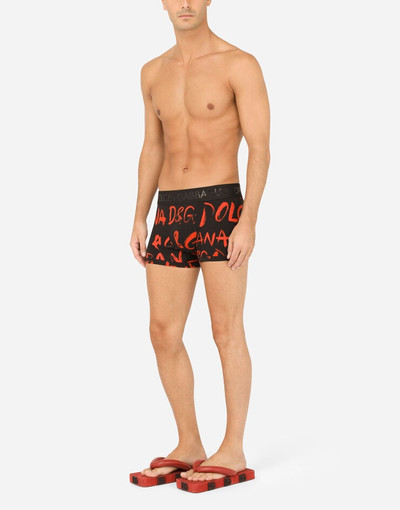 Dolce & Gabbana Leopard-print two-way stretch jersey boxers outlook