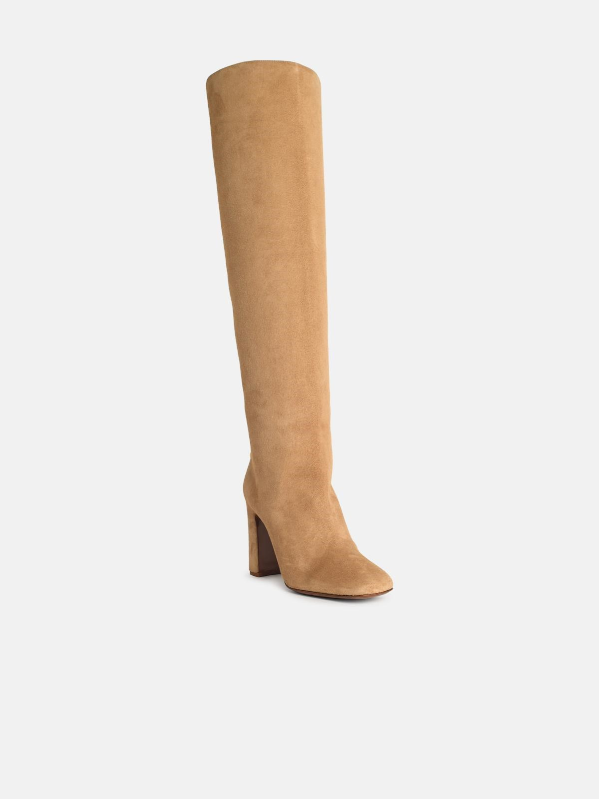 BEIGE SUEDE BOOTS - 2
