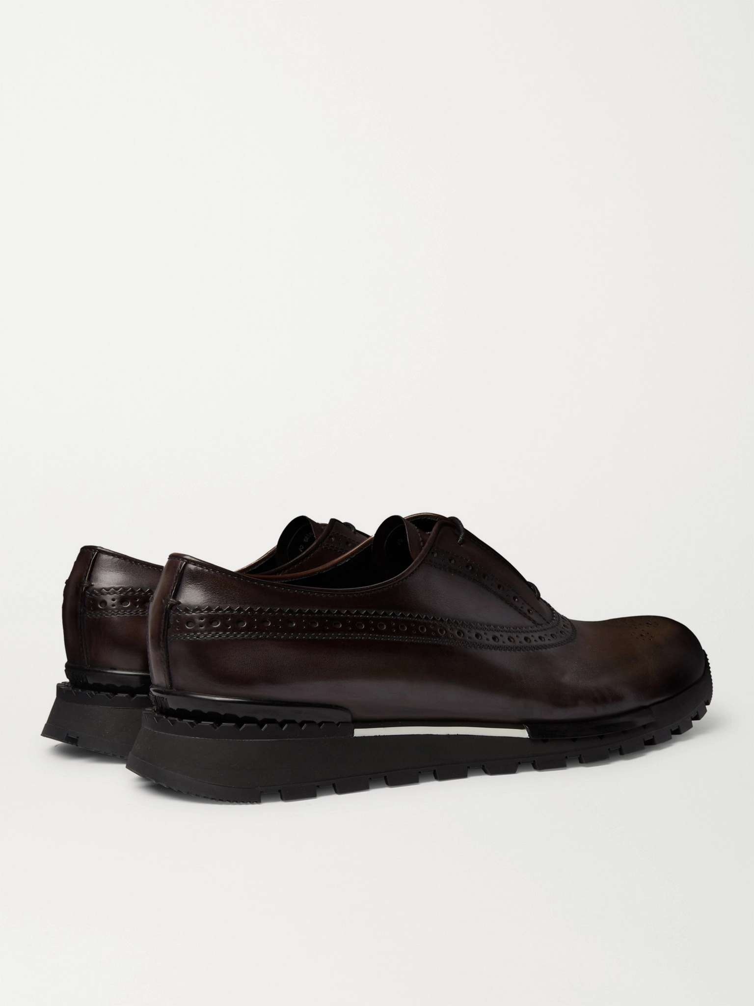 Fast Track Venezia Leather Brogue Sneakers - 5