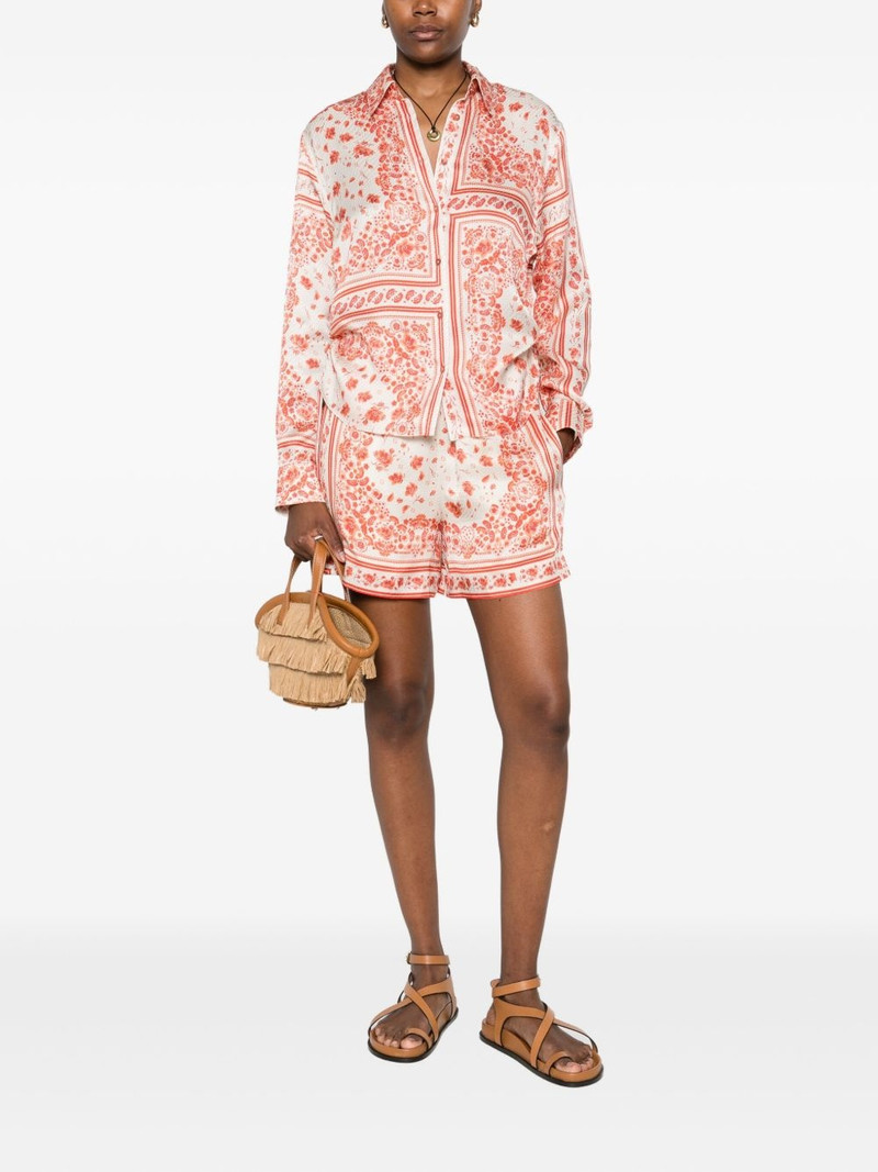FENDI floral-print elasticated-waist shorts outlook
