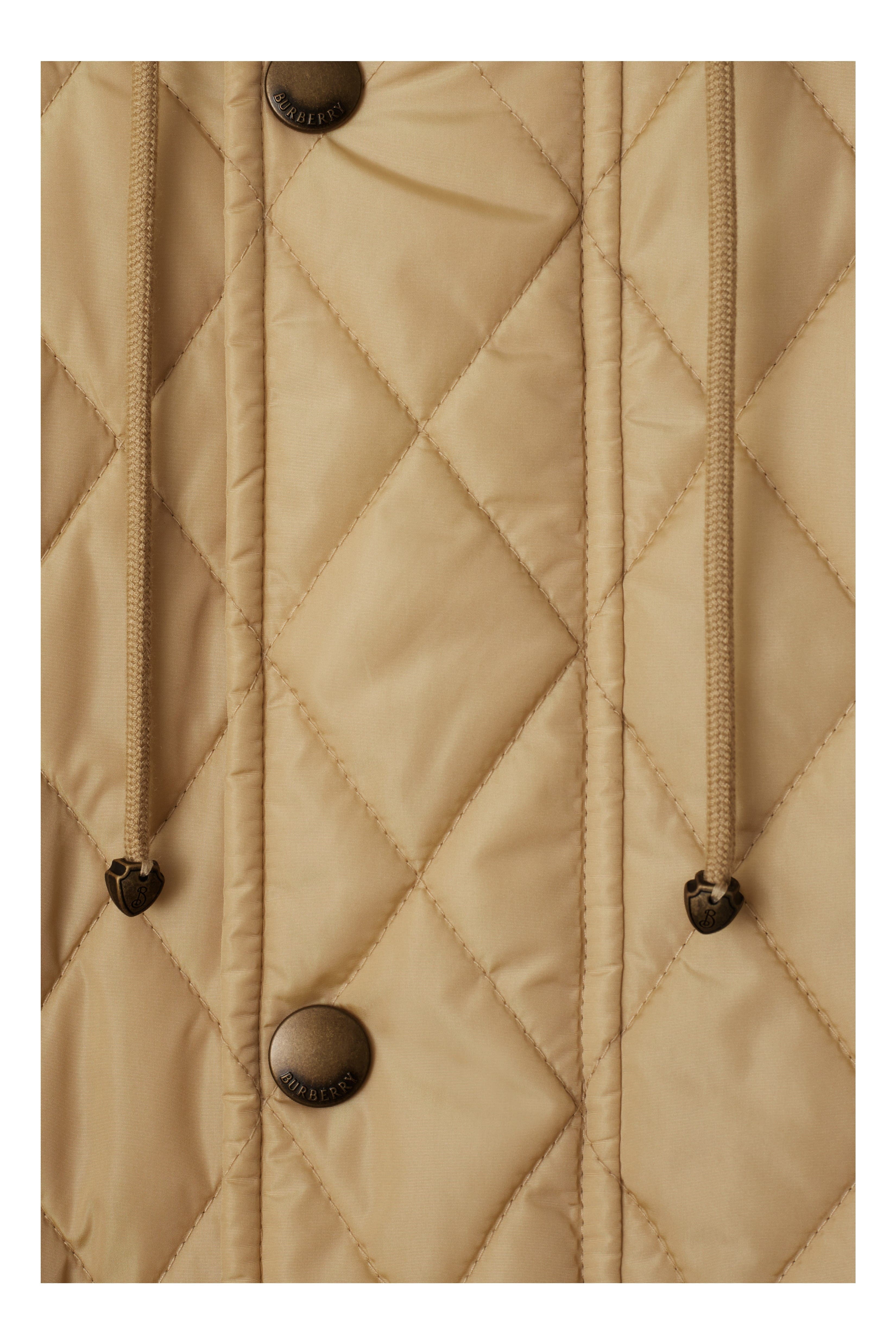 burberry Quilted Nylon Devon Parka in Flax at Nordstrom - 5