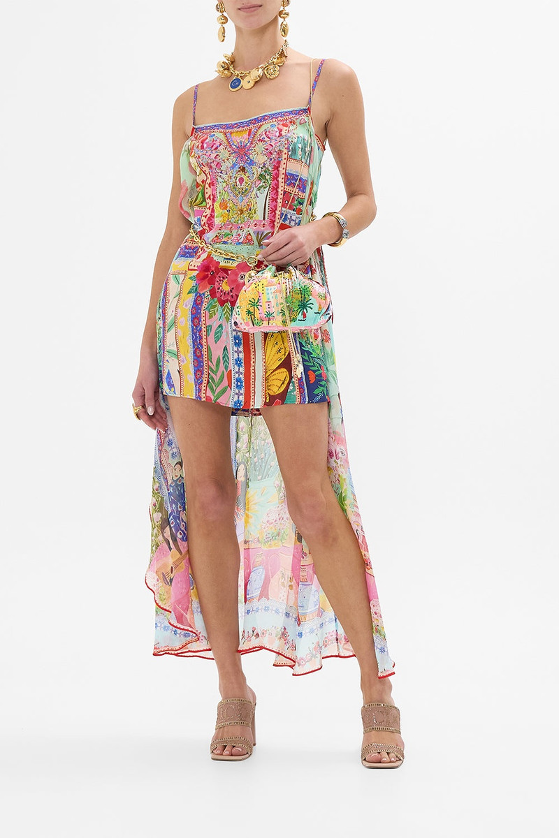 DRAWSTRING POUCH WITH CHAIN STRAP 3