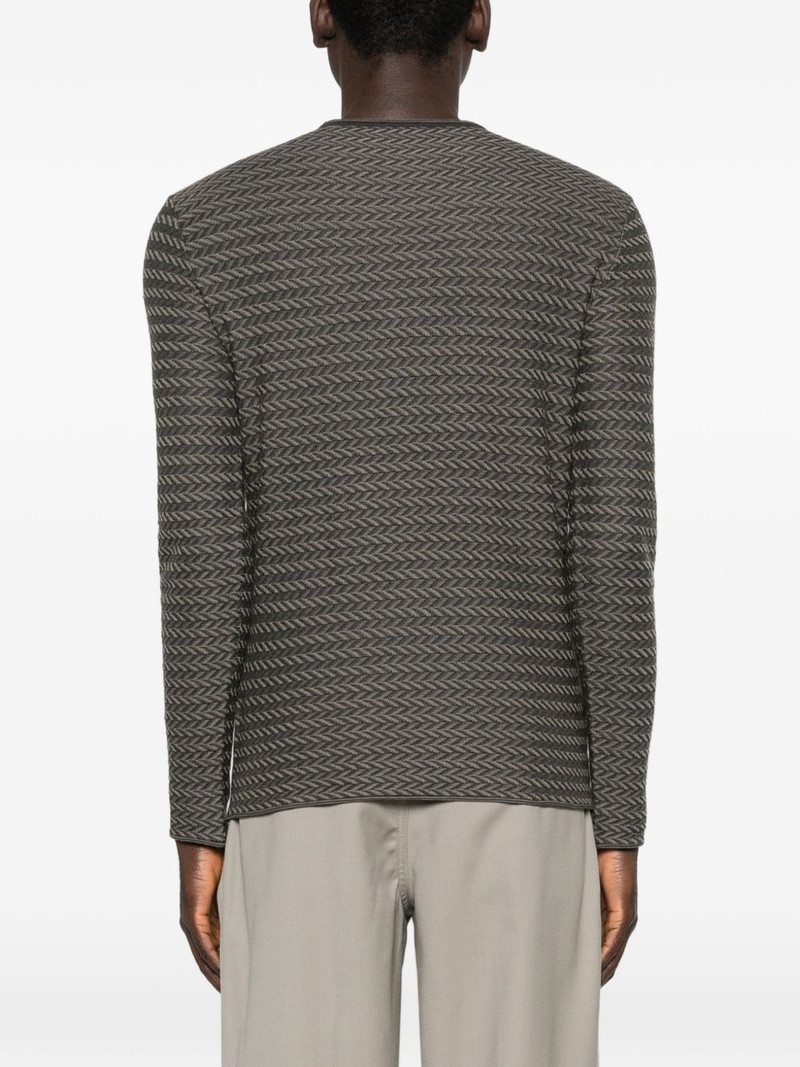 patterned round-neck sweater 4