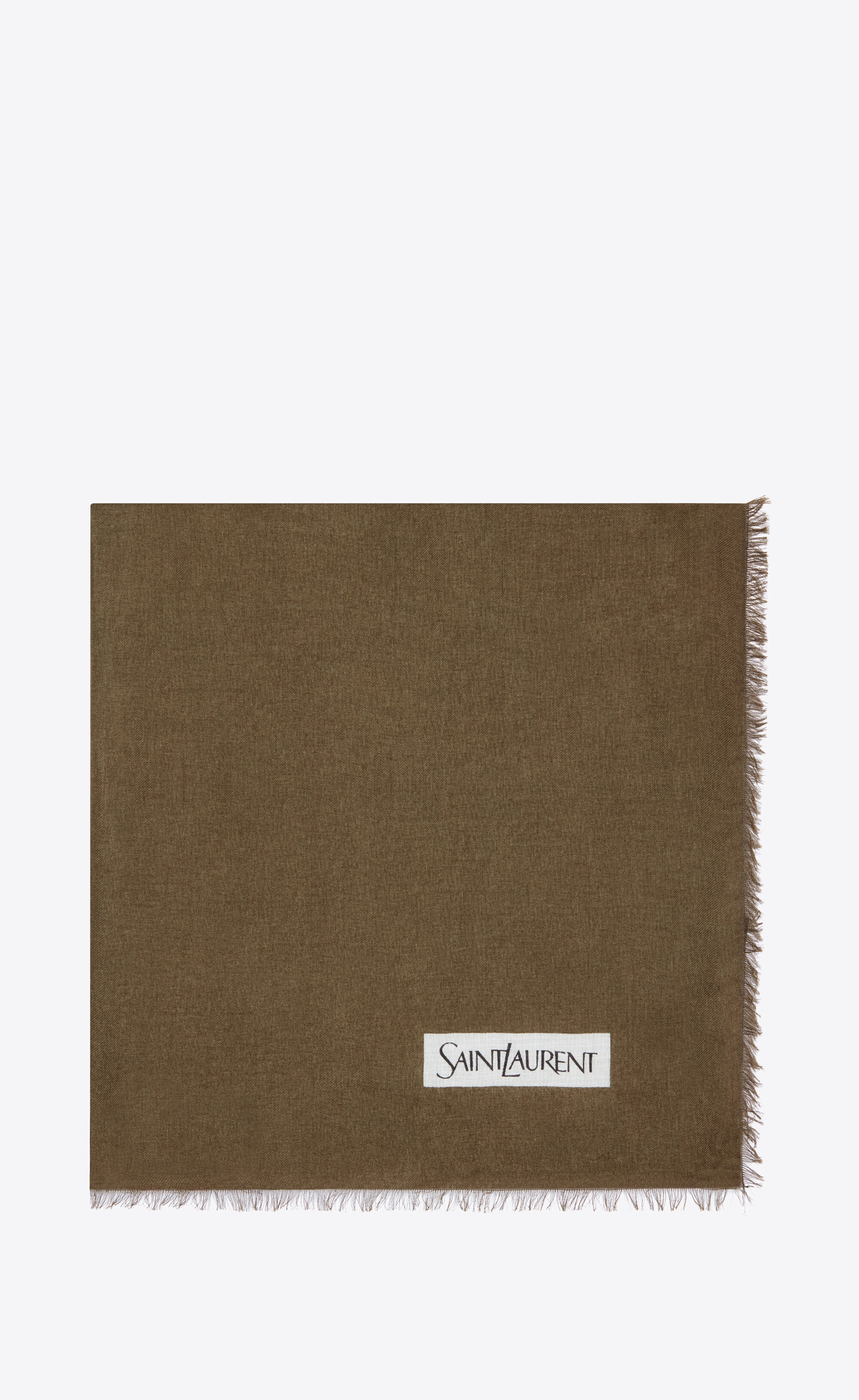 square scarf in graphic modal and cashmere - 2