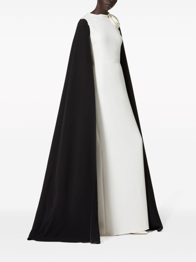 Valentino Cady Couture cape gown outlook