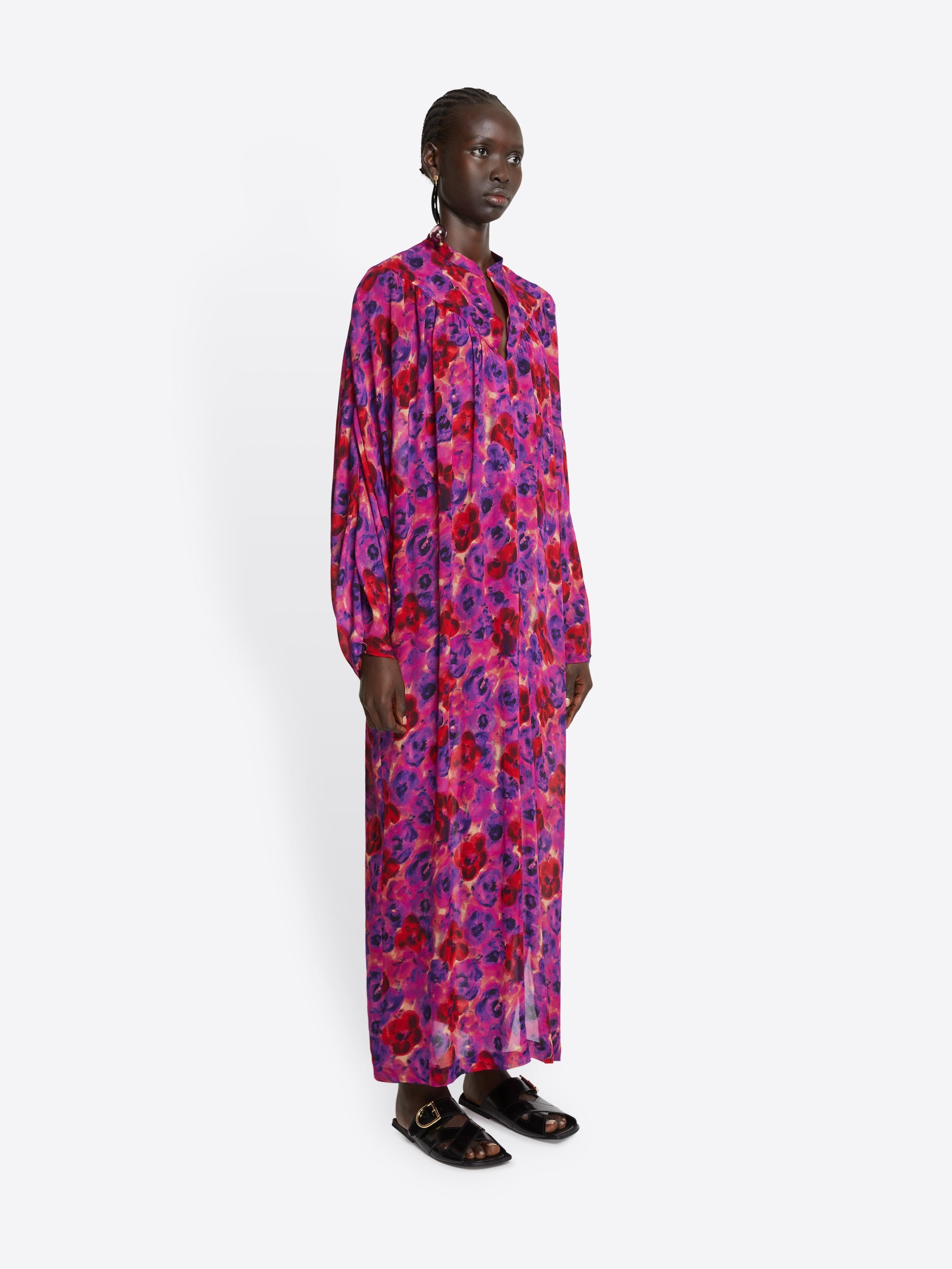 FLORAL MAXI DRESS - 3