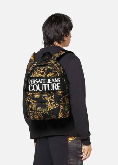 VERSACE JEANS COUTURE Logotype Regalia Baroque Print Backpack outlook