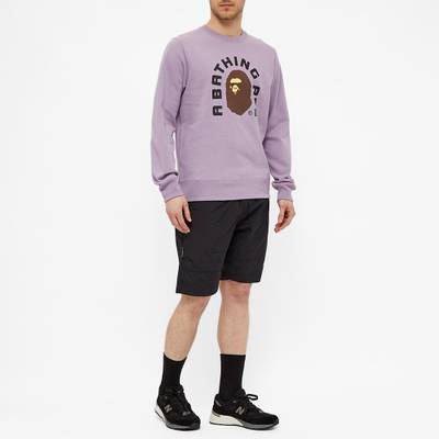 A BATHING APE® A Bathing Ape College 2020 Crew Sweat outlook