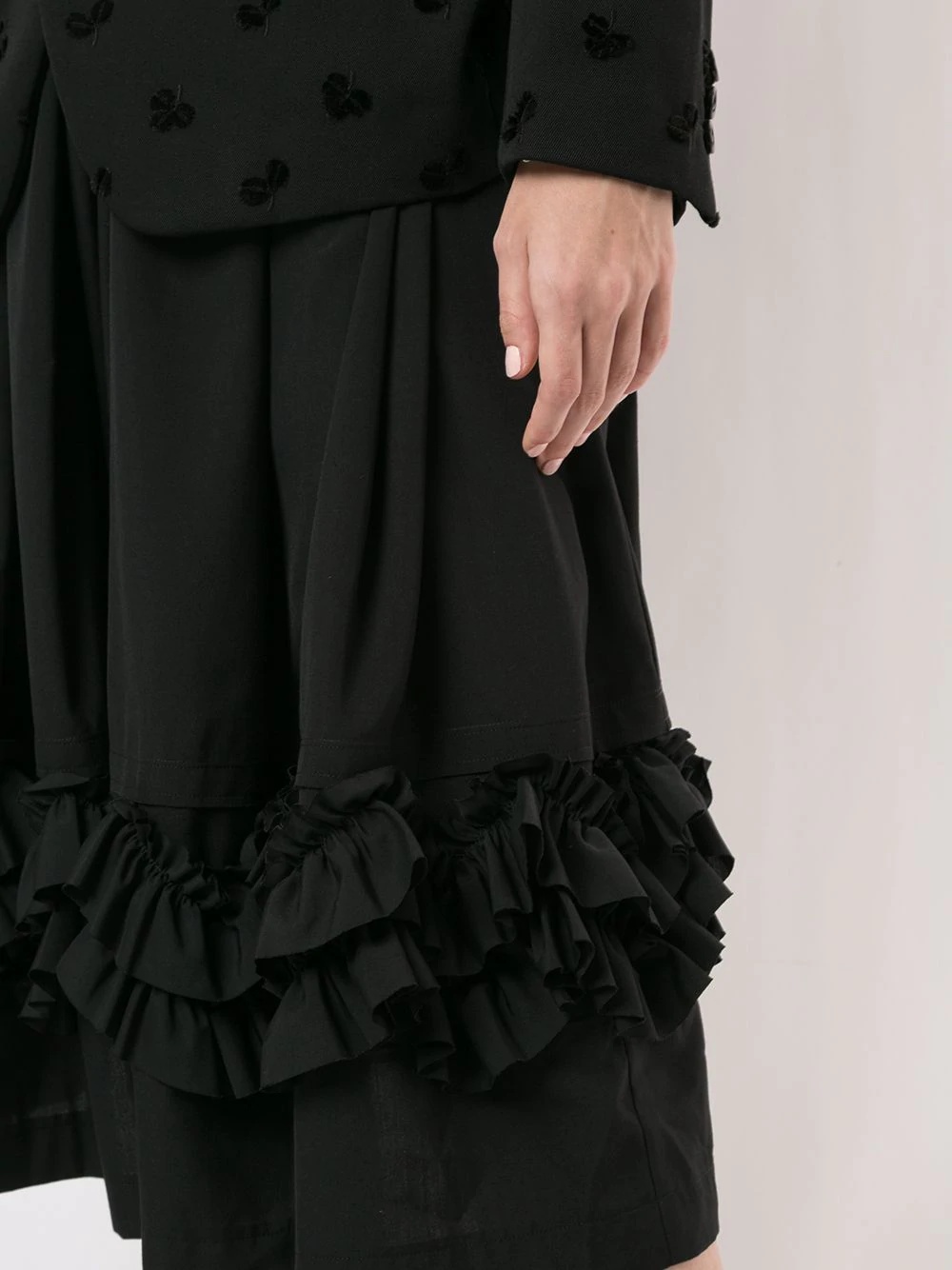 ruffle flared midi skirt - 5