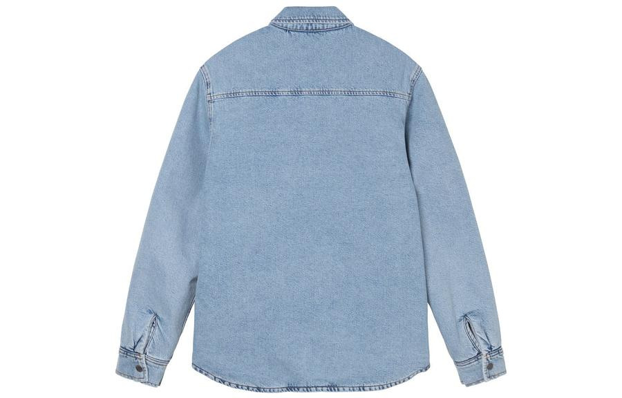 Stussy Sherpa Lined Shirt 'Blue' 1110244 - 2