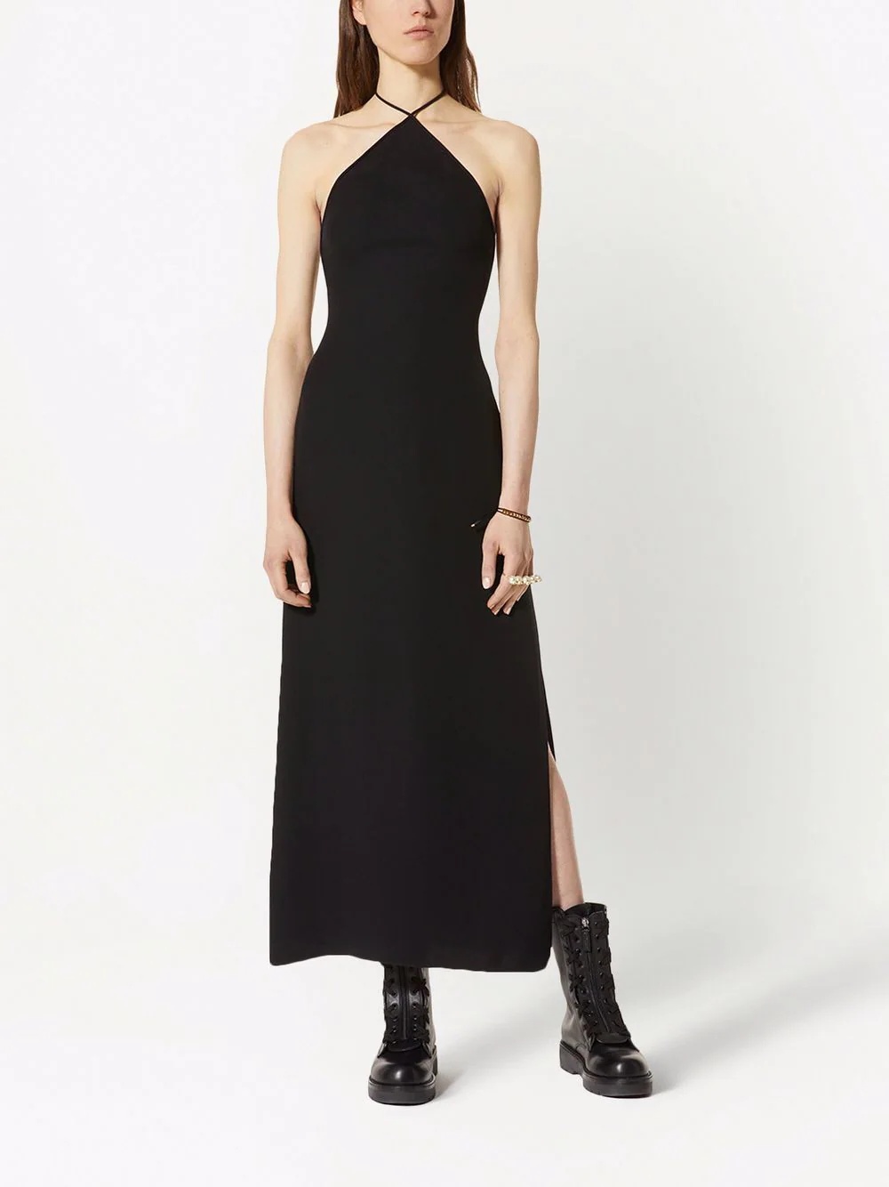 halterneck sleeveless dress - 3