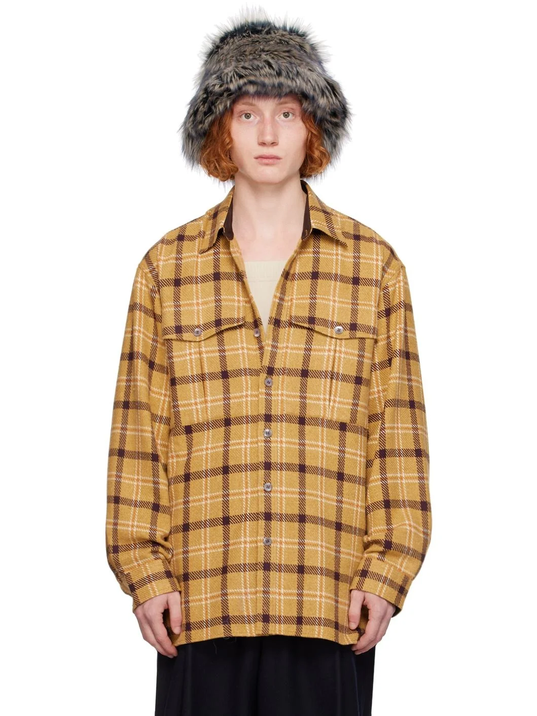 Yellow Check Shirt - 1