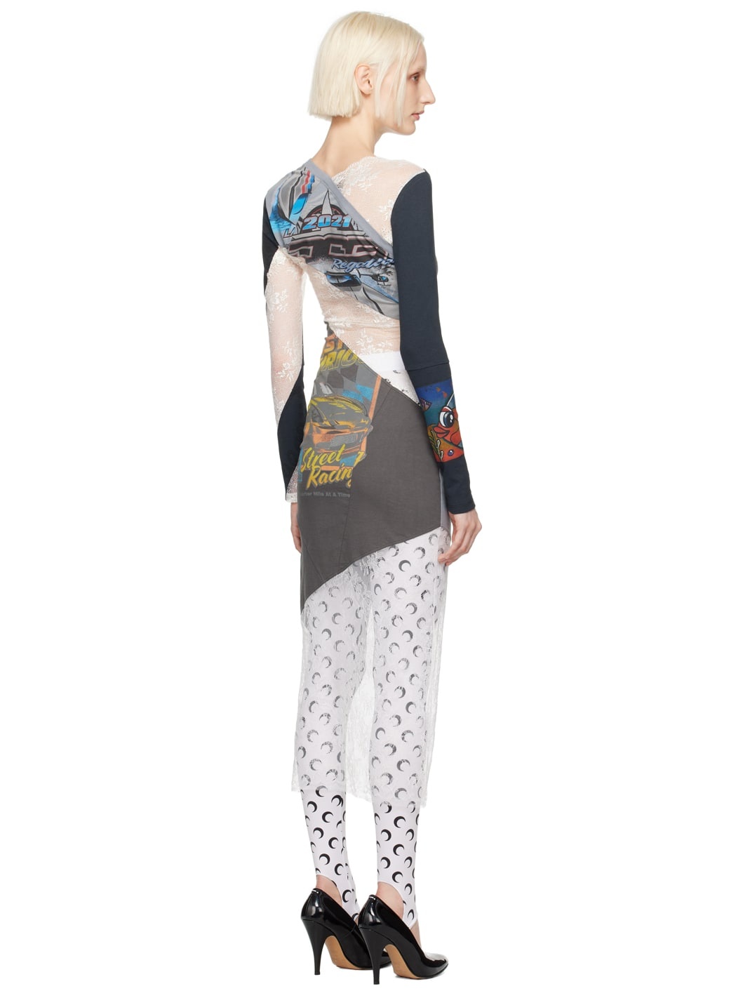 Gray Upcycled Maxi Dress - 3