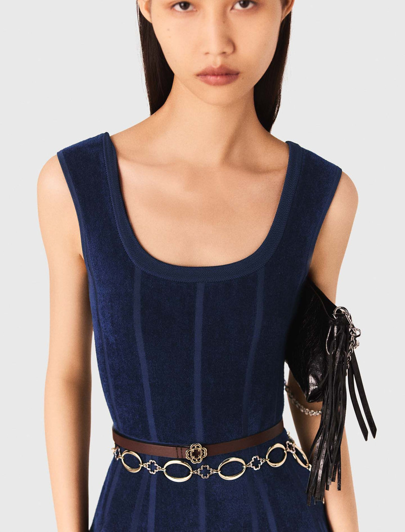 Velvet midi dress 6
