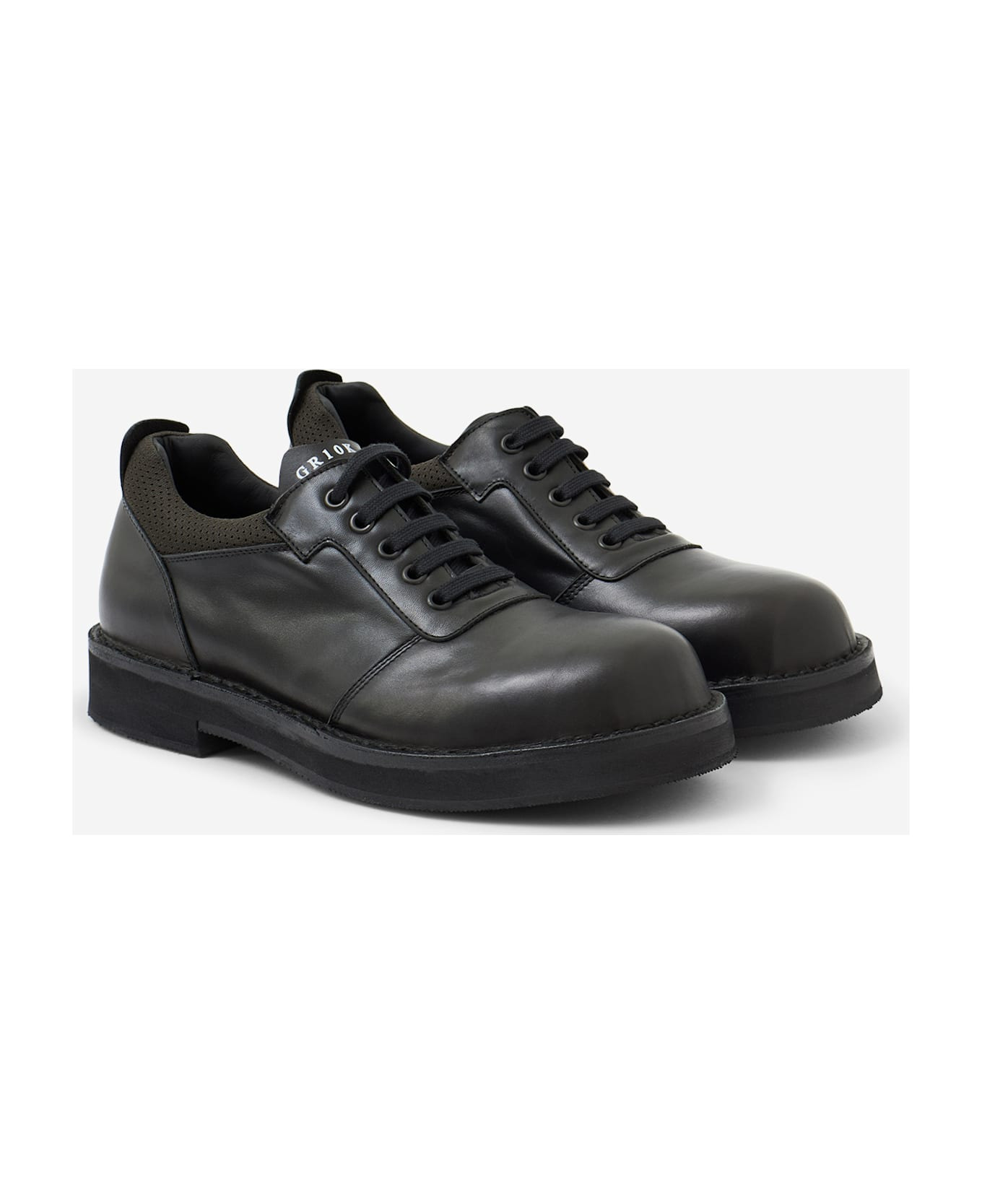 Asphalt Derby Lace Up Shoes - 3