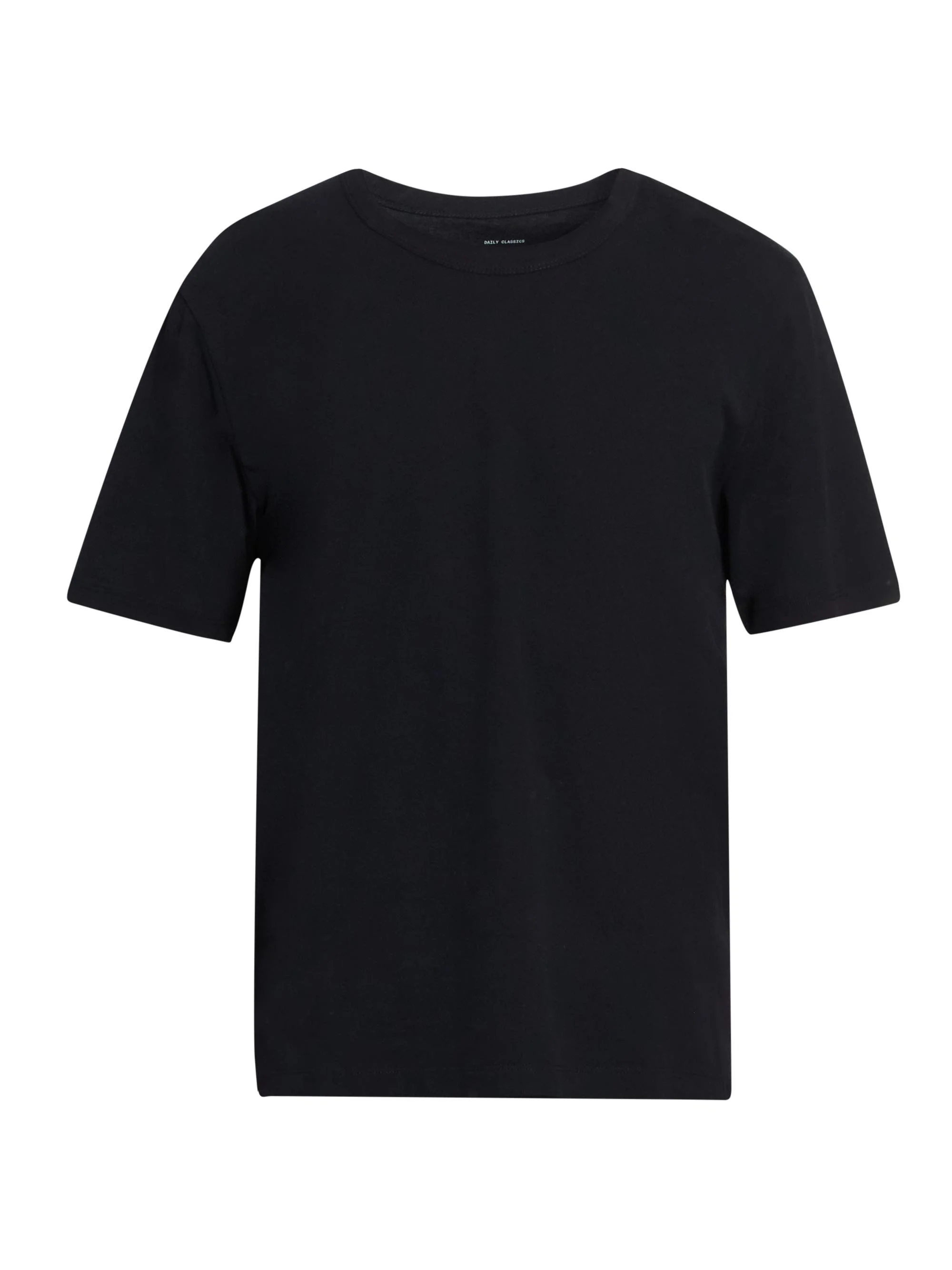 Men Cotton Crewneck T-Shirt - Black - 1