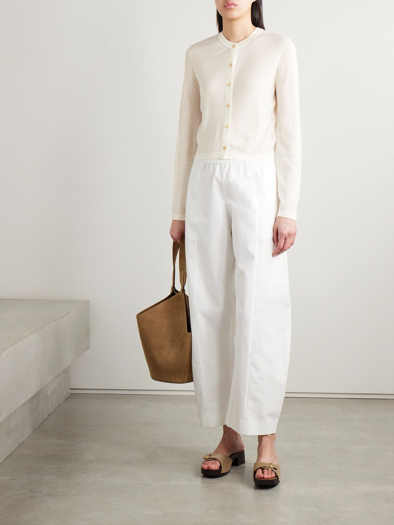 Brieta merino wool cardigan Cream - 2