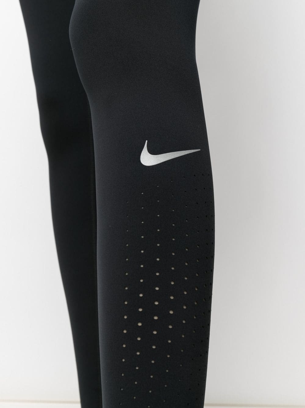 Swoosh-print stretch-fit leggings - 5