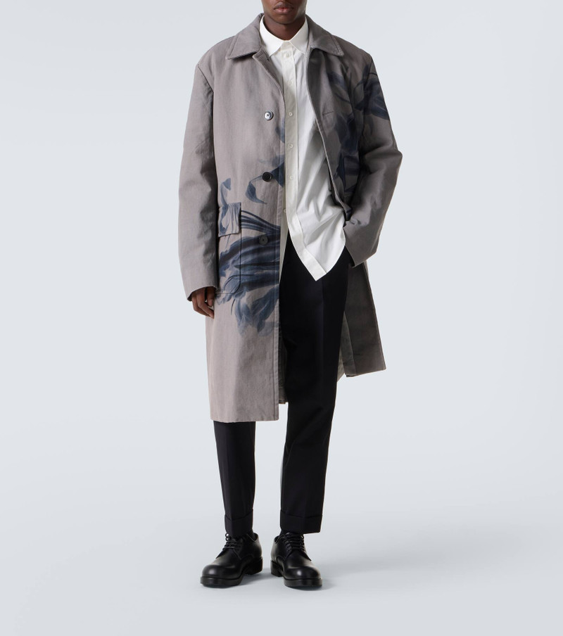 Dries Van Noten Cotton and wool straight pants outlook