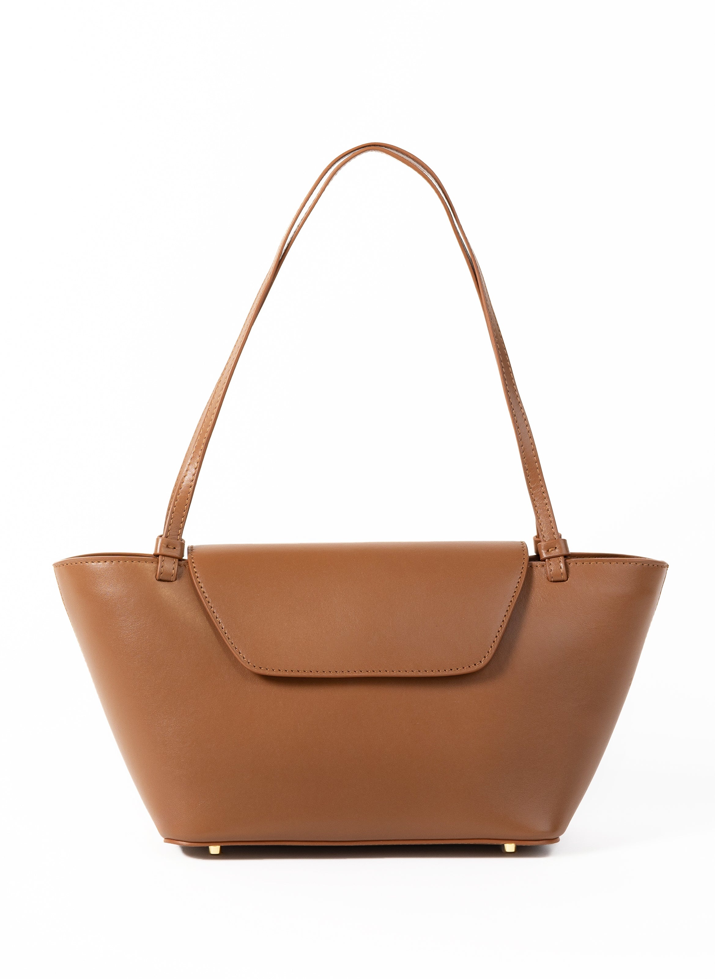 Courrier Tote Leather Cognac - 1