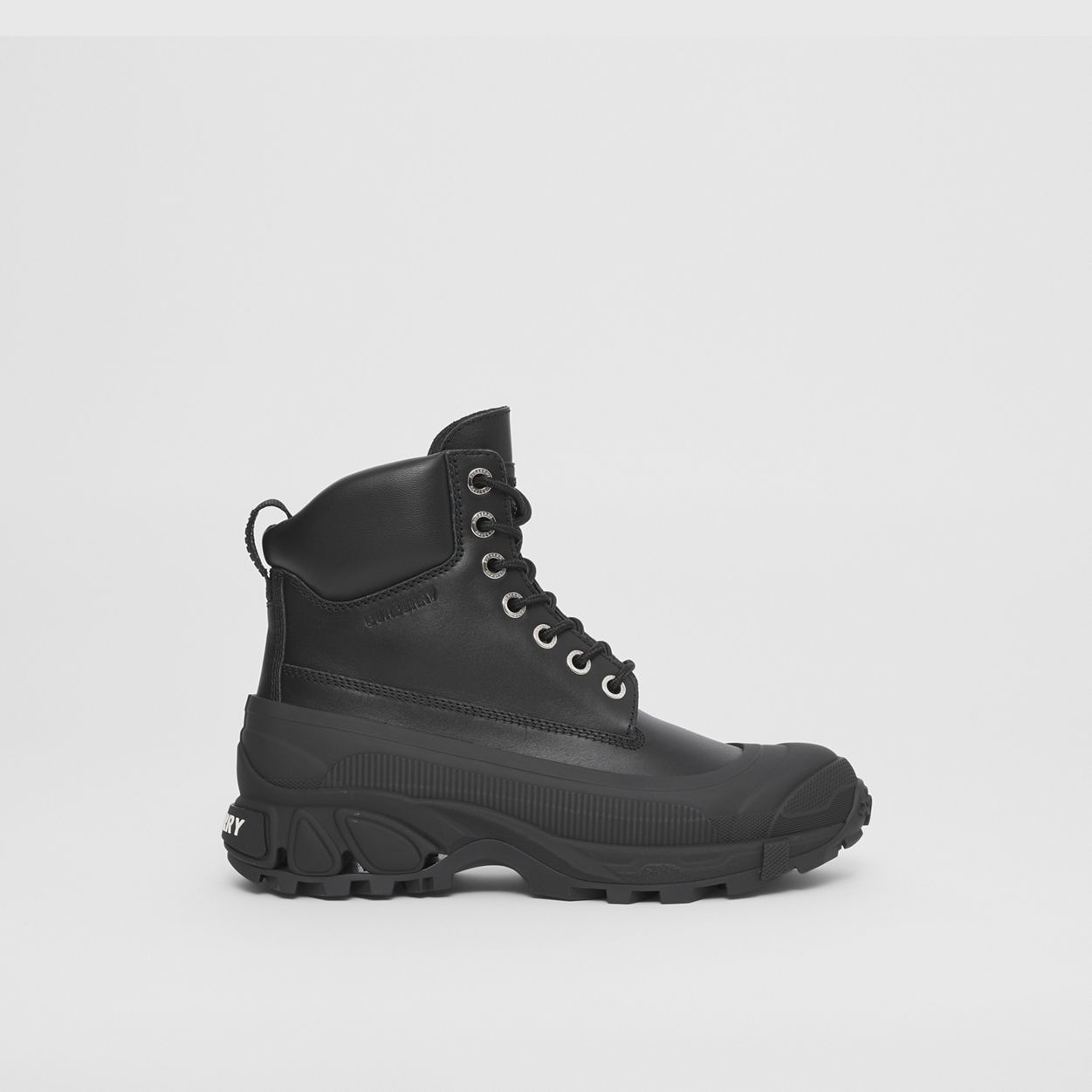 Lace-up Leather Boots - 2