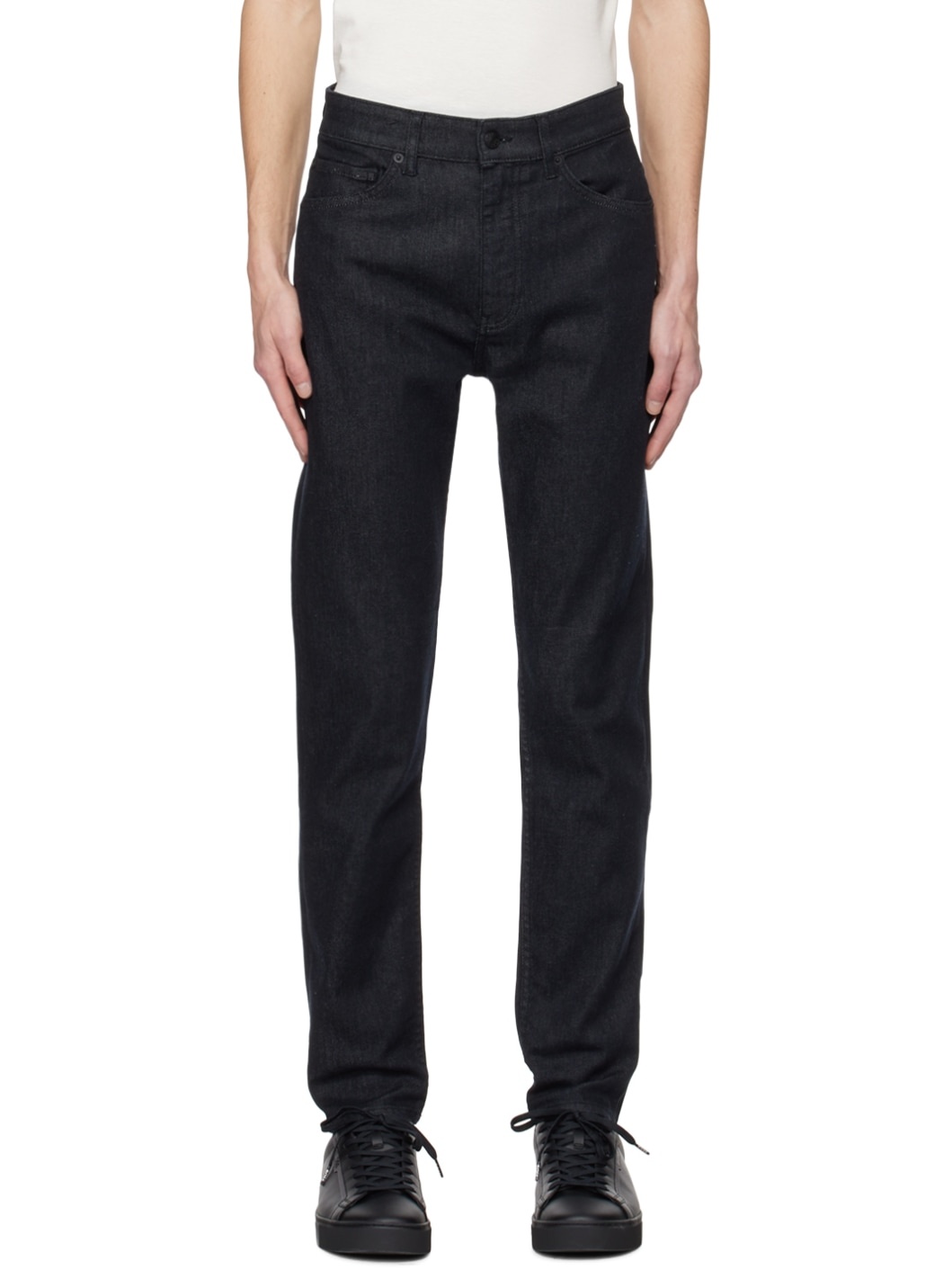 Black Tapered Jeans - 1