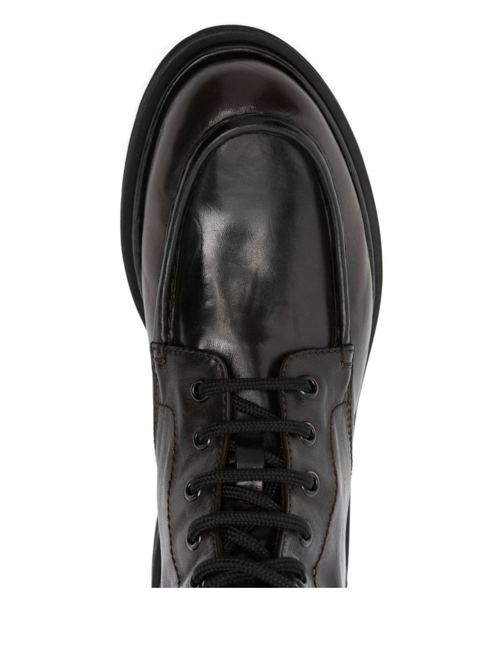 lace-up leather boots - 4