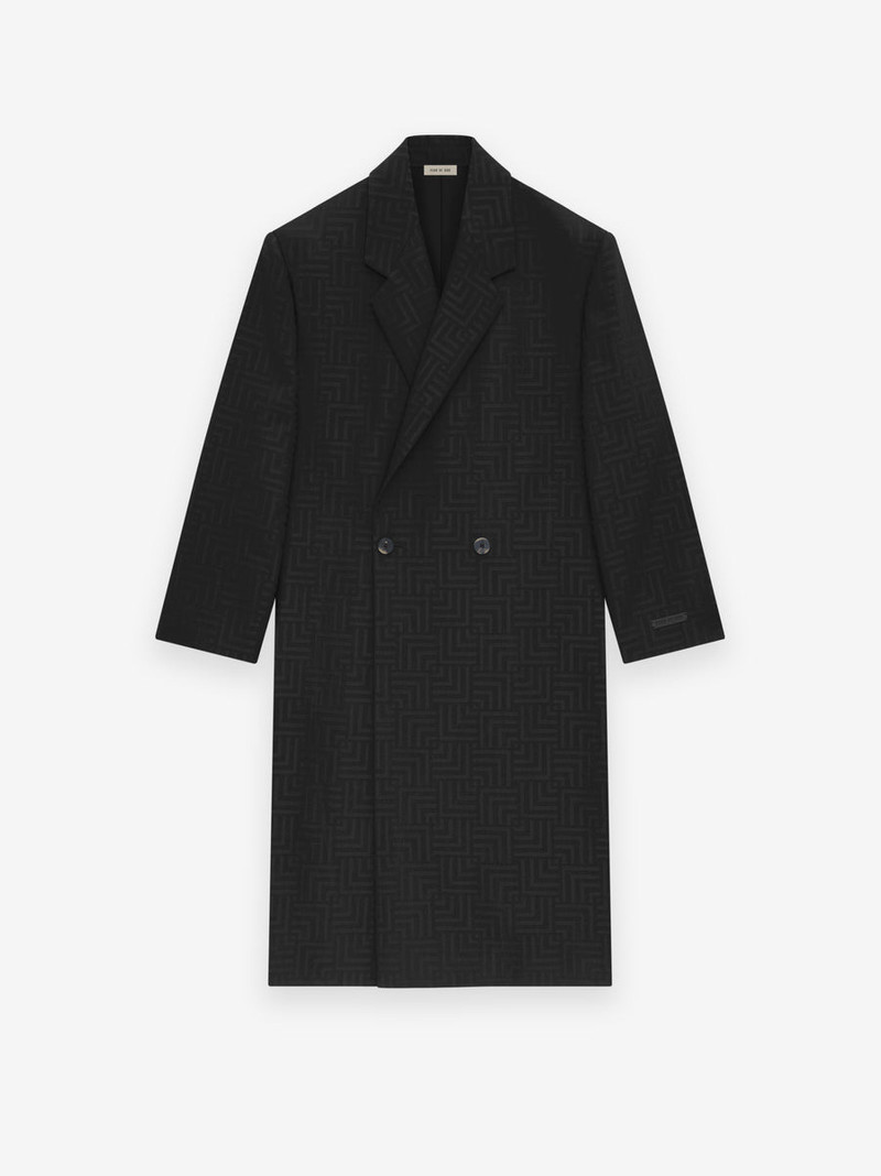 Wool Jacquard Classic Overcoat 2