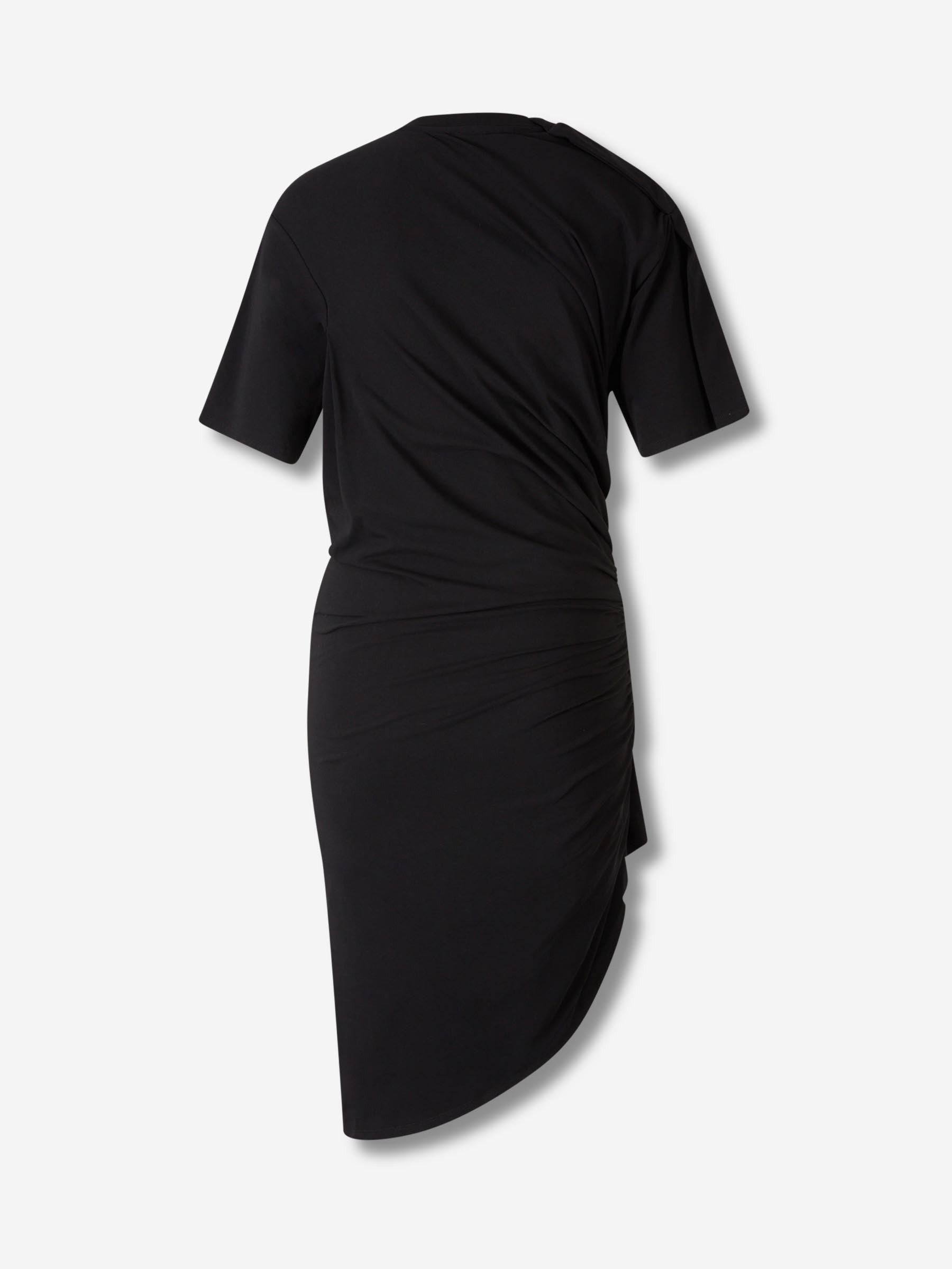 DRAPED MIDI DRESS - 2