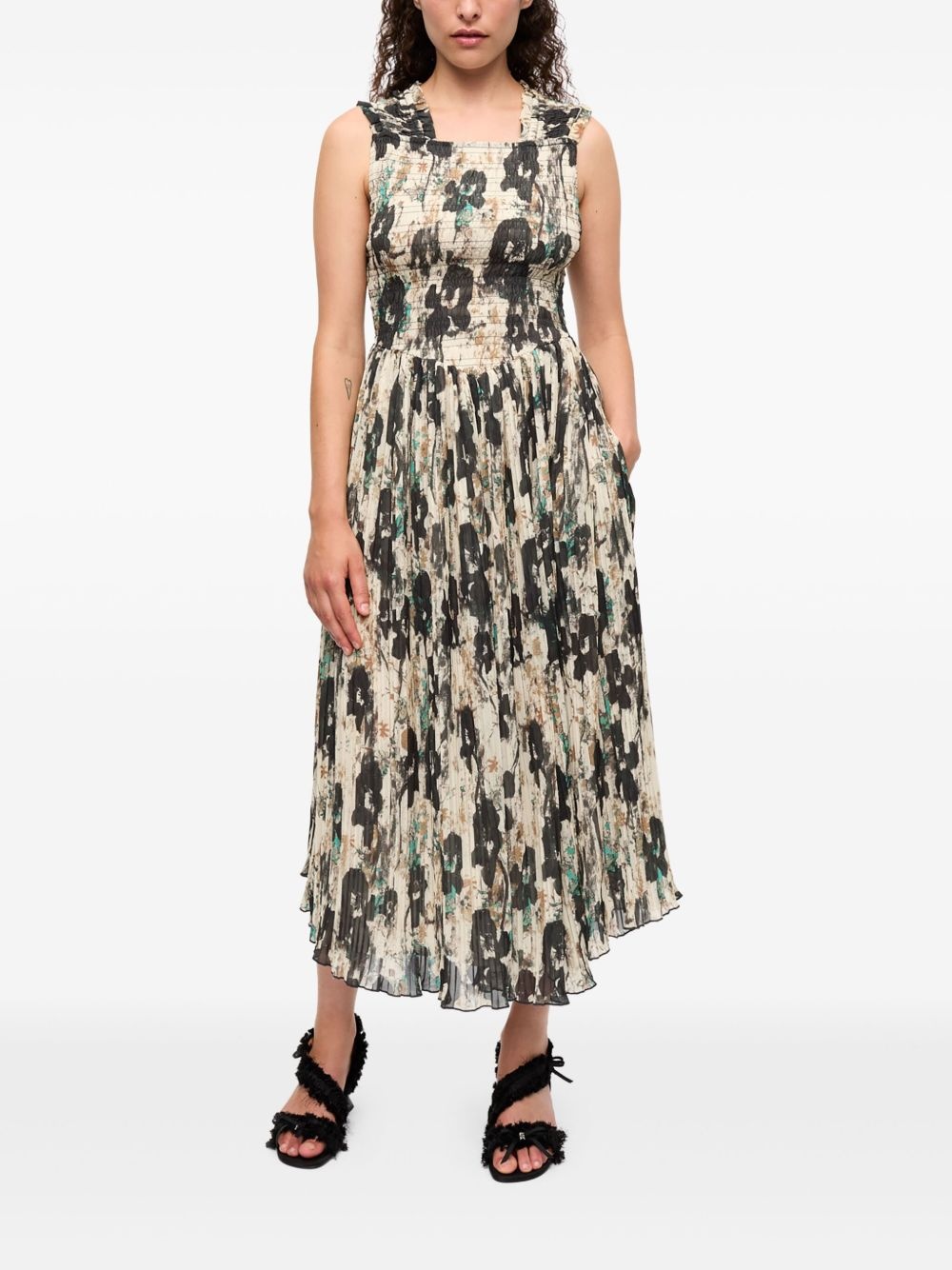 floral-print dress - 2