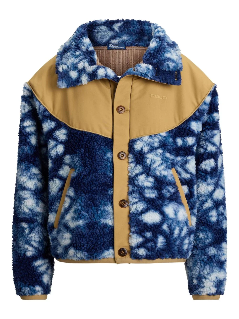 tie-dye fleece jacket - 1