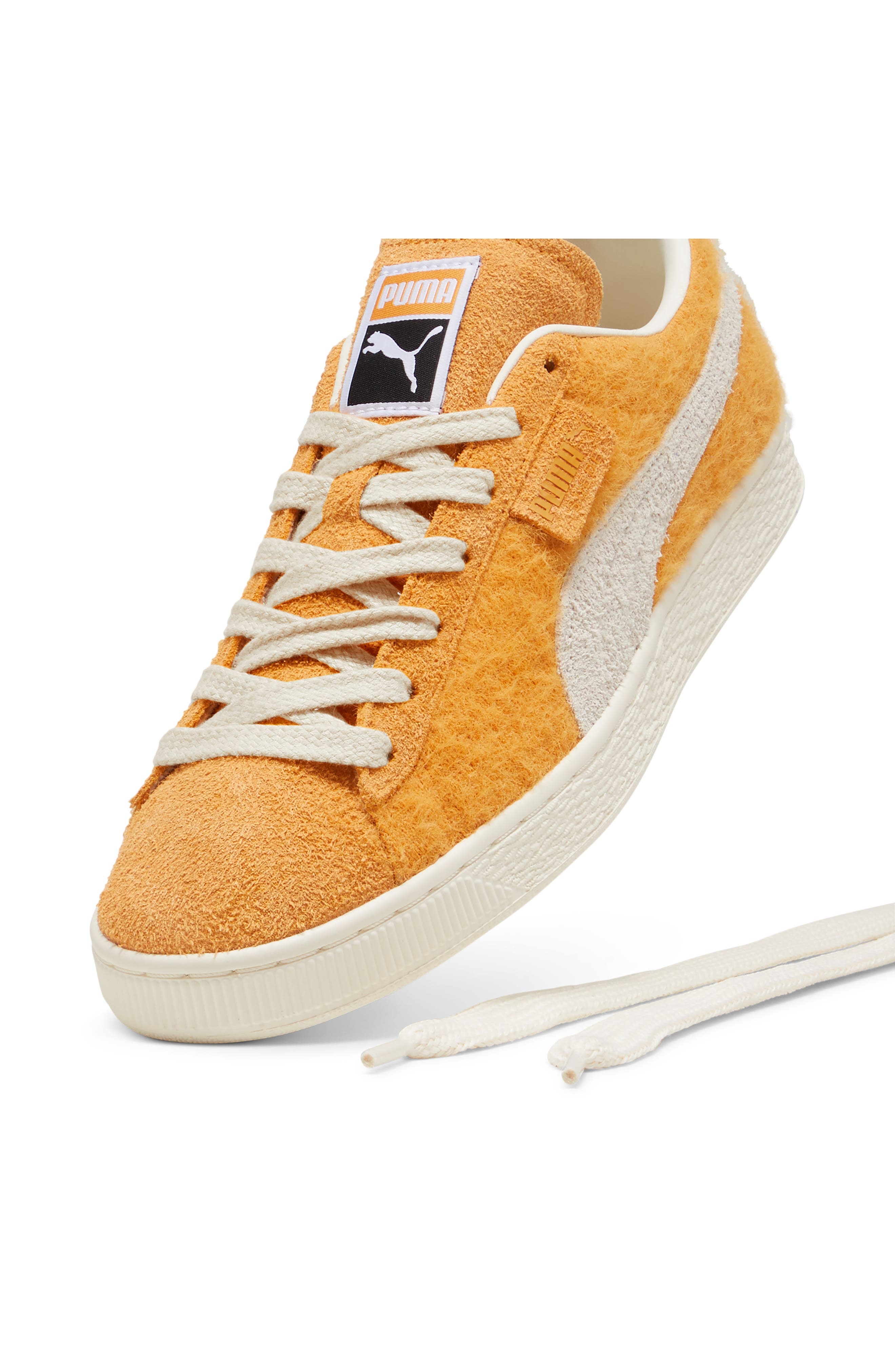 PUMA Suede Mohair Sneaker in Ginger Tea-Frosted Ivory at Nordstrom - 3