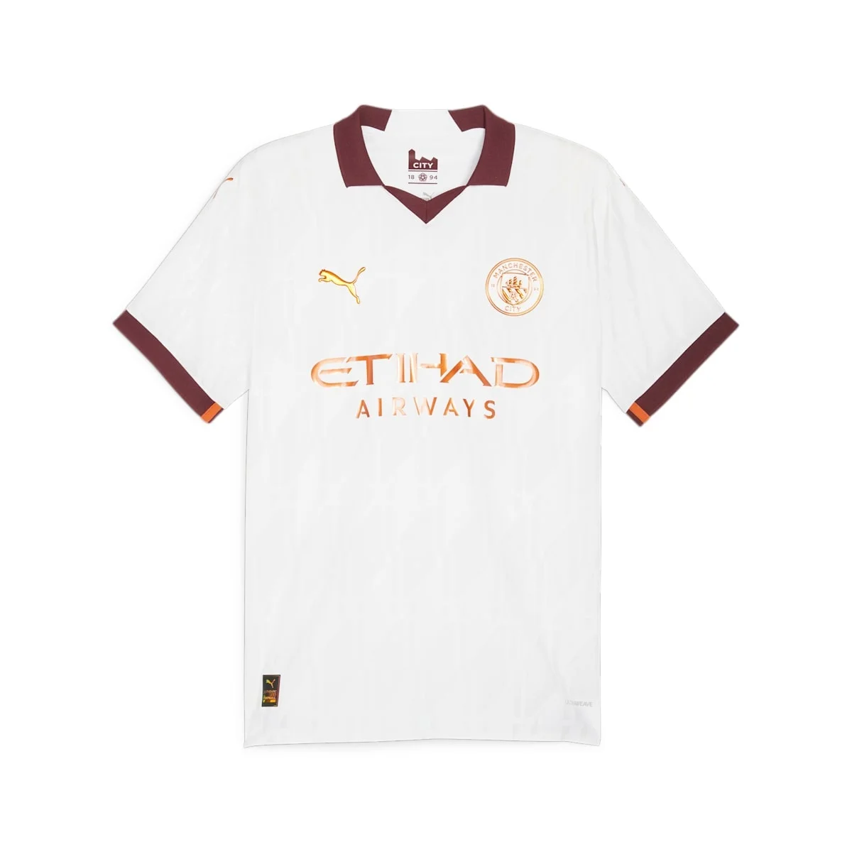 PUMA Manchester City 2023/24 Men's Authentic Away Jersey 'White' 770448-02 - 1