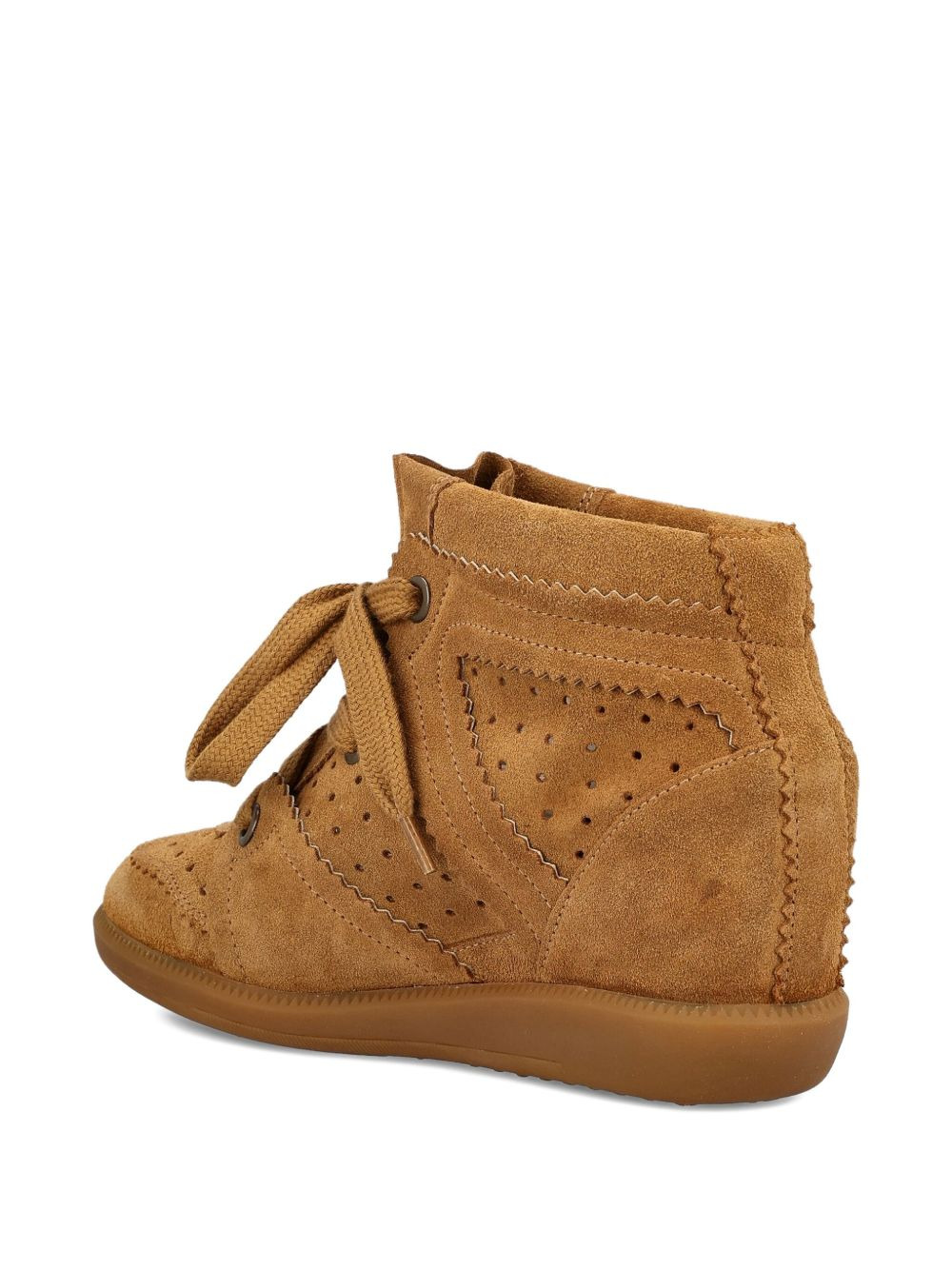 perforated wedge boots - 4