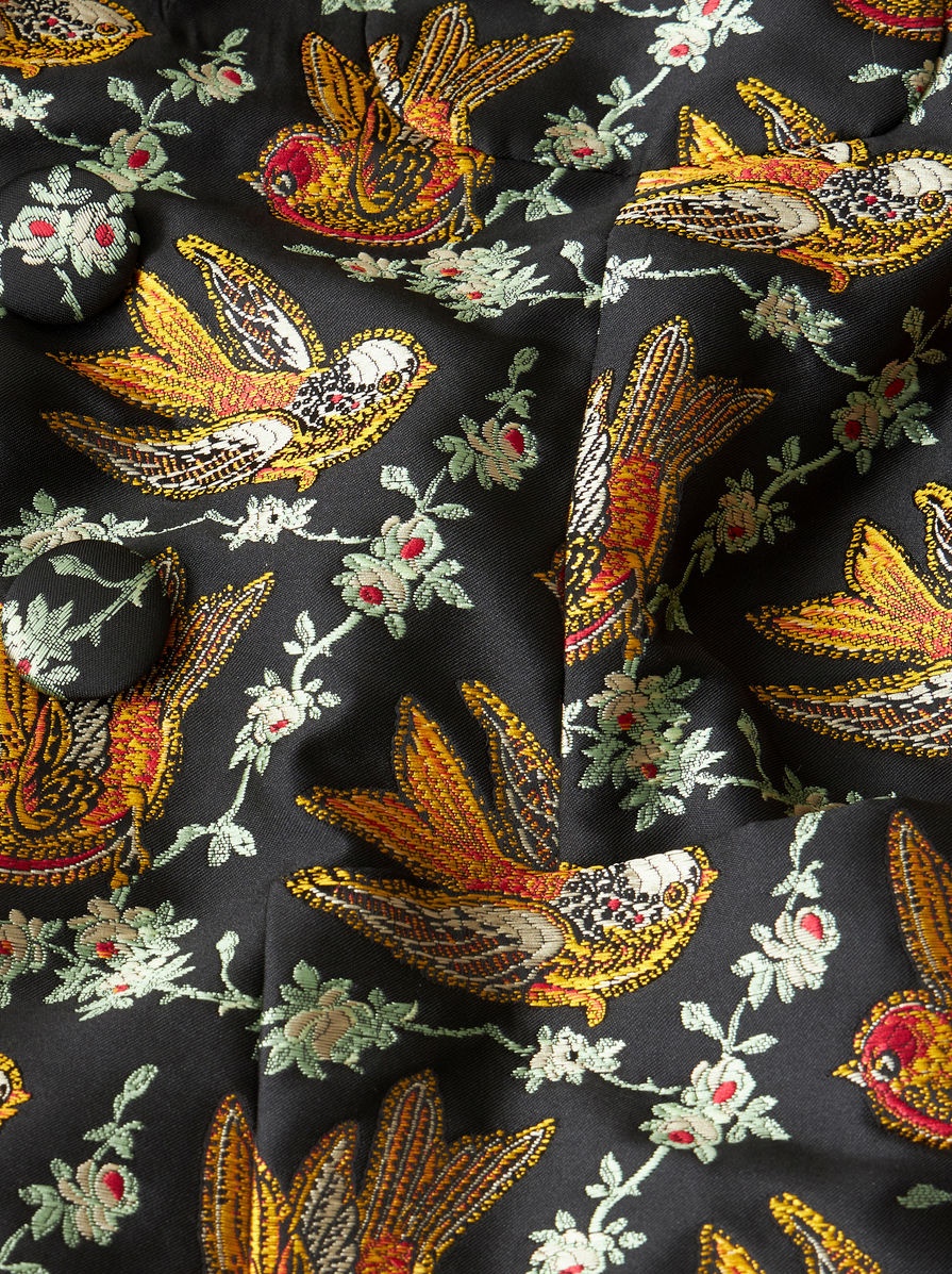 JACQUARD JACKET WITH BIRDS - 7