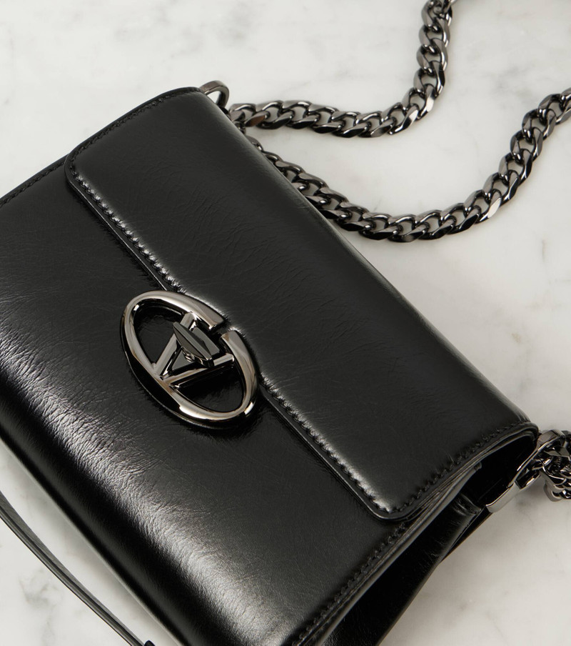 VLogo Locker Small leather crossbody bag 6