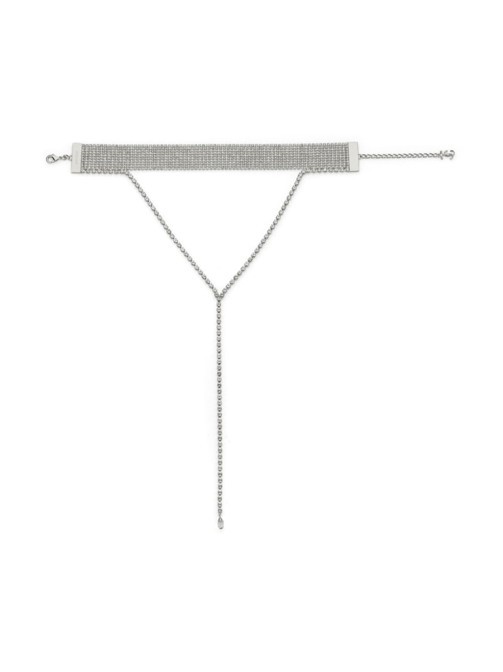 Saeda crystal-embellished chain necklace - 3