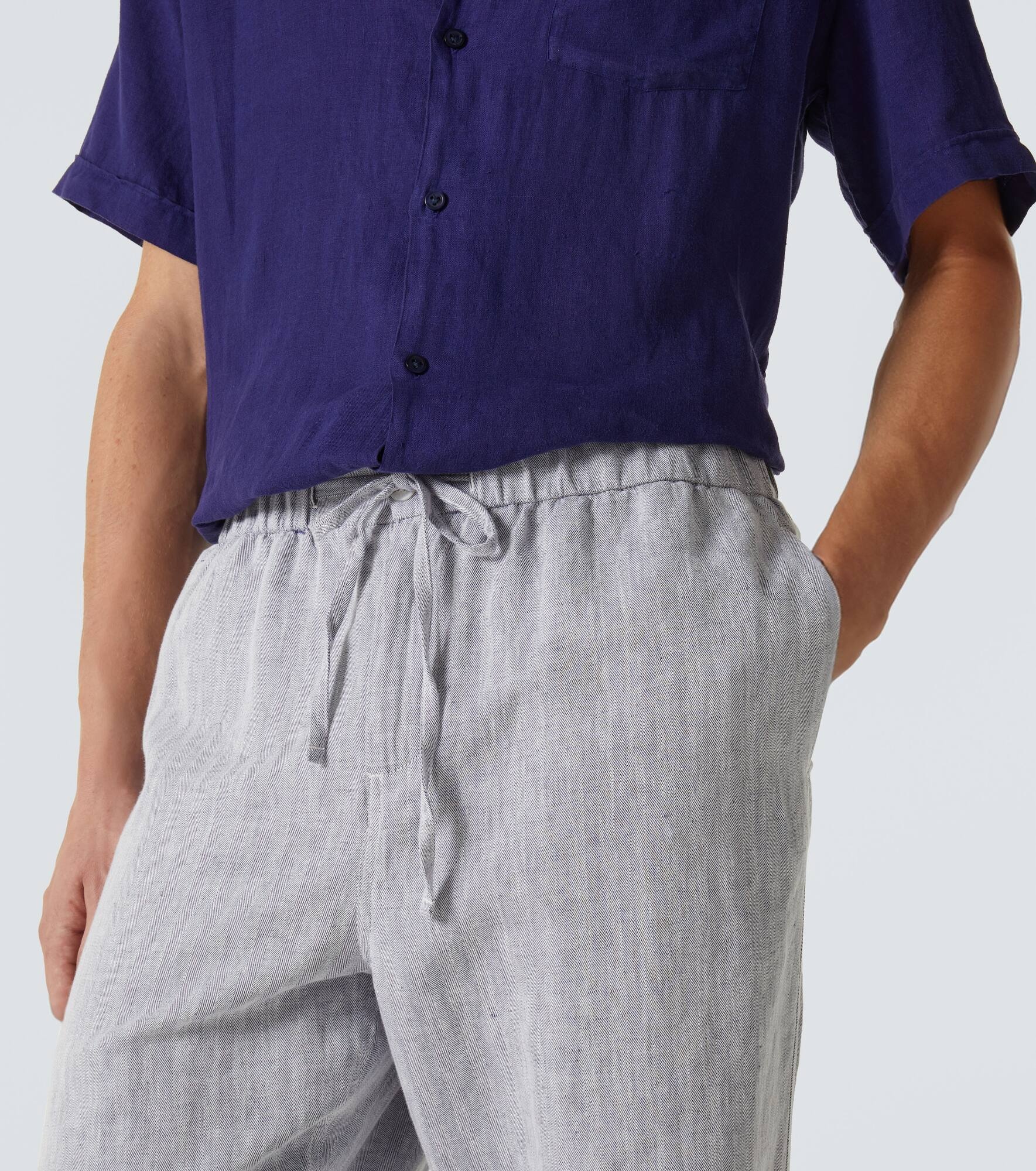 Rocha cotton and linen wide-leg pants - 5