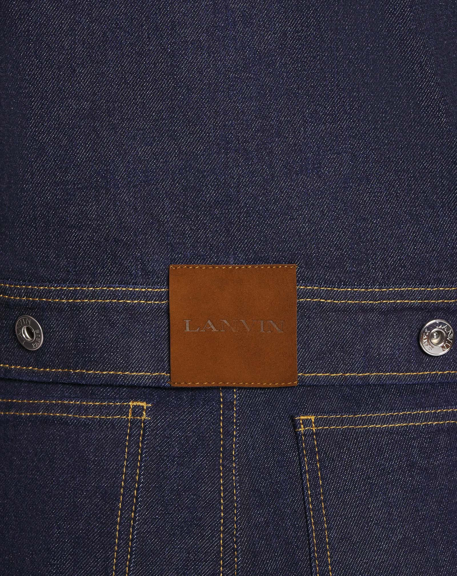 ASCOT COLLAR JACKET IN DENIM - 6