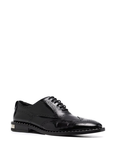 PHILIPP PLEIN leather studded-edge brogues outlook