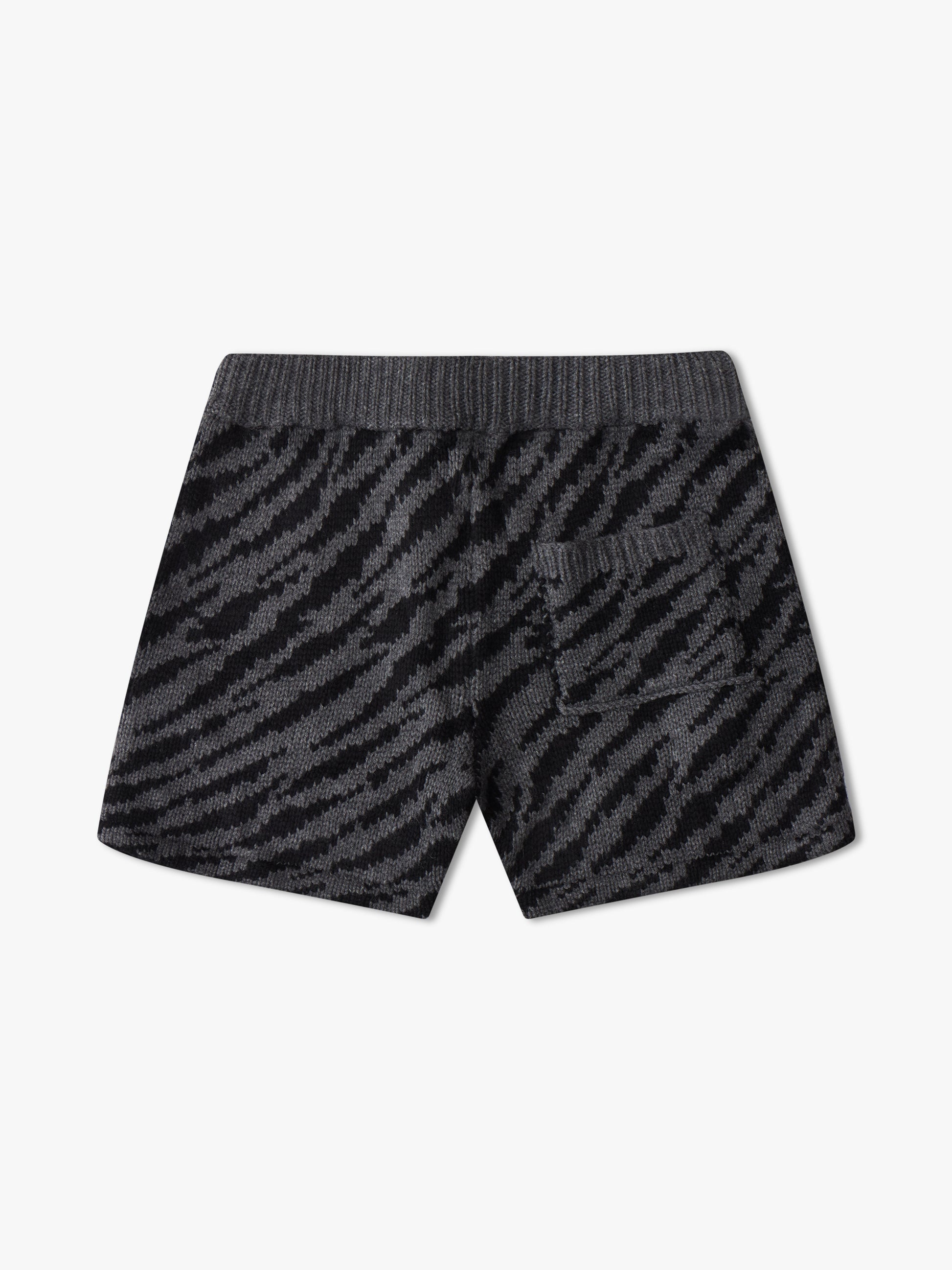 ZEBRA KNIT SHORTS - 2