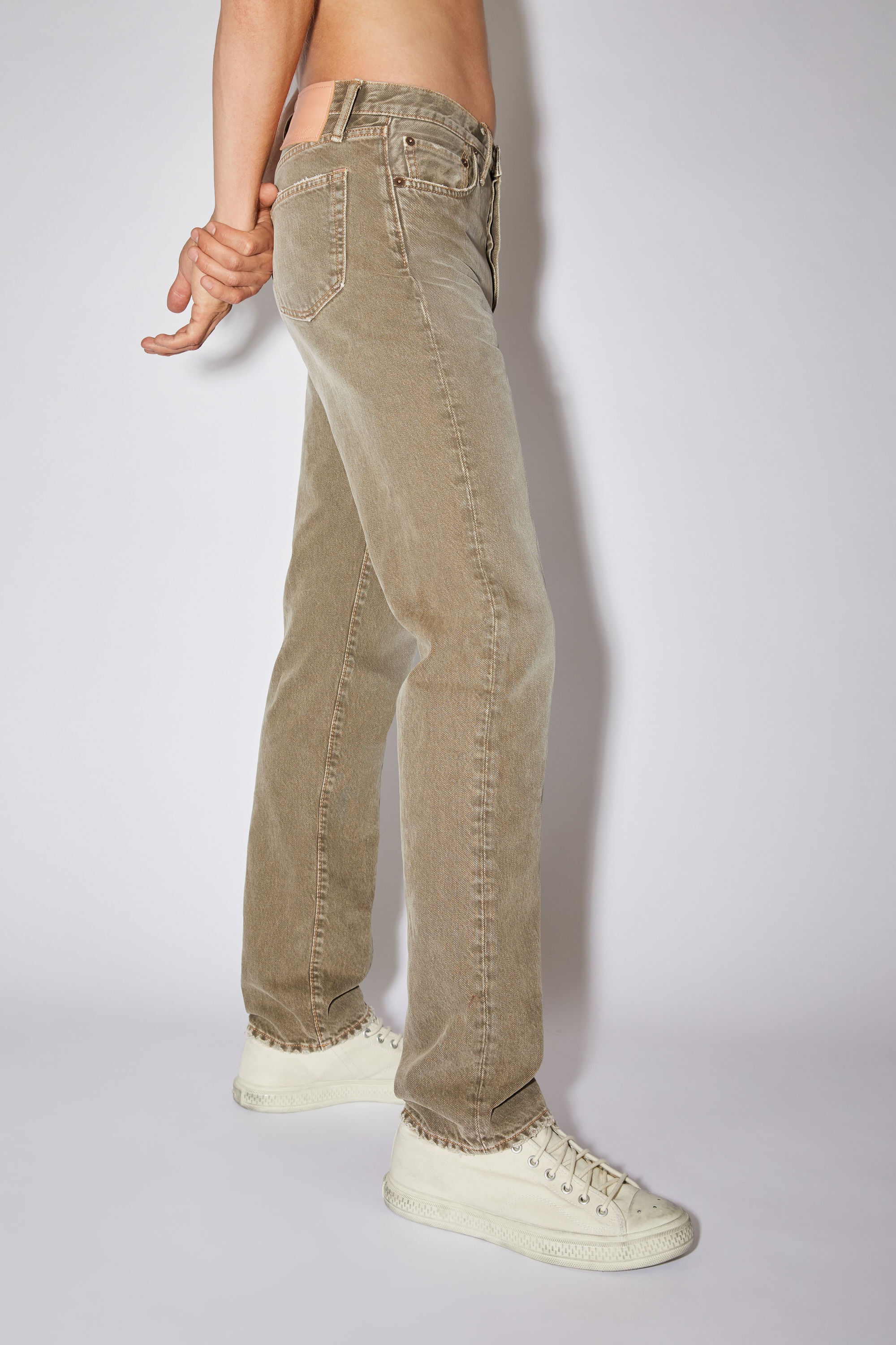 Straight fit jeans - Beige - 4
