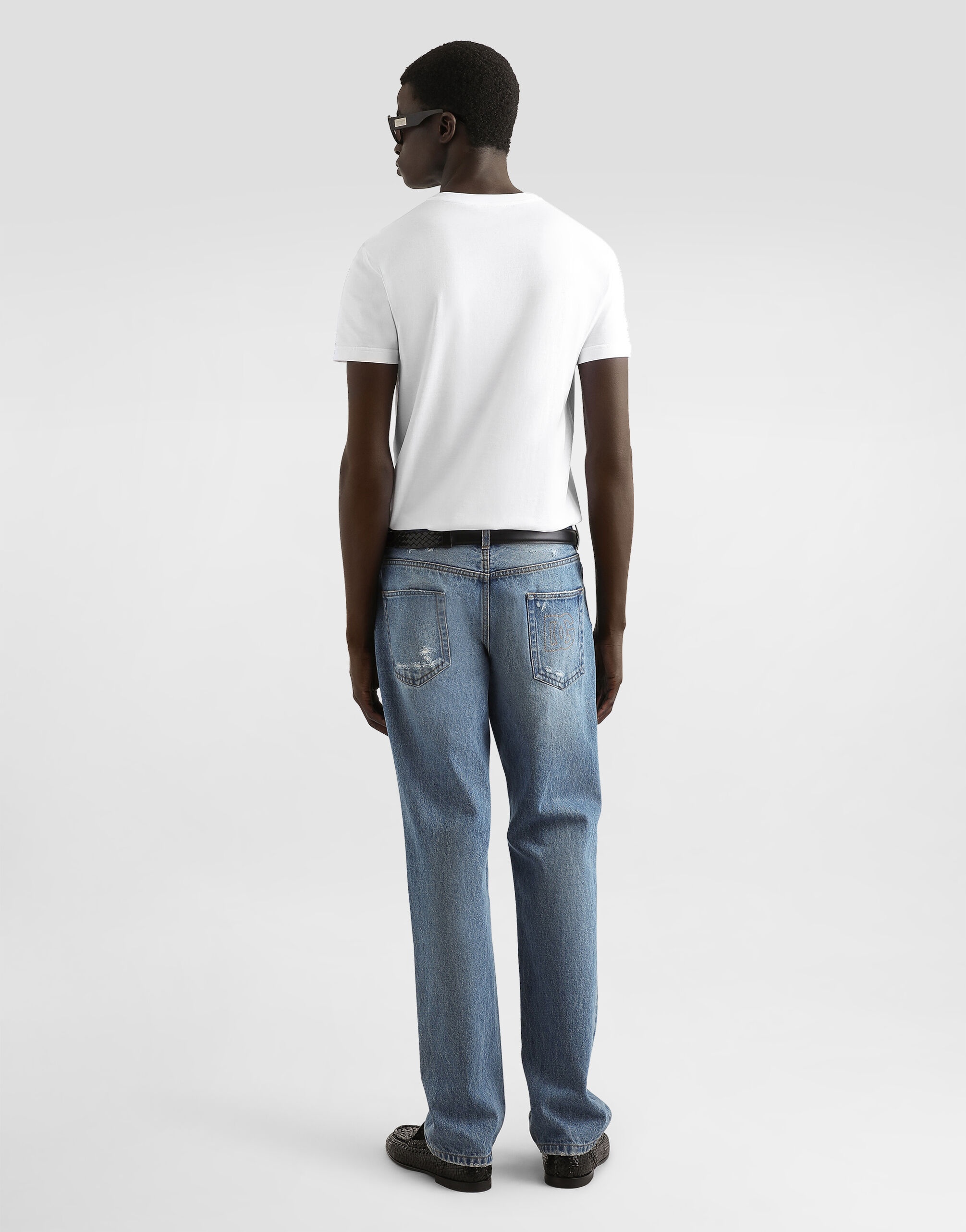Cotton T-shirt with tag - 3
