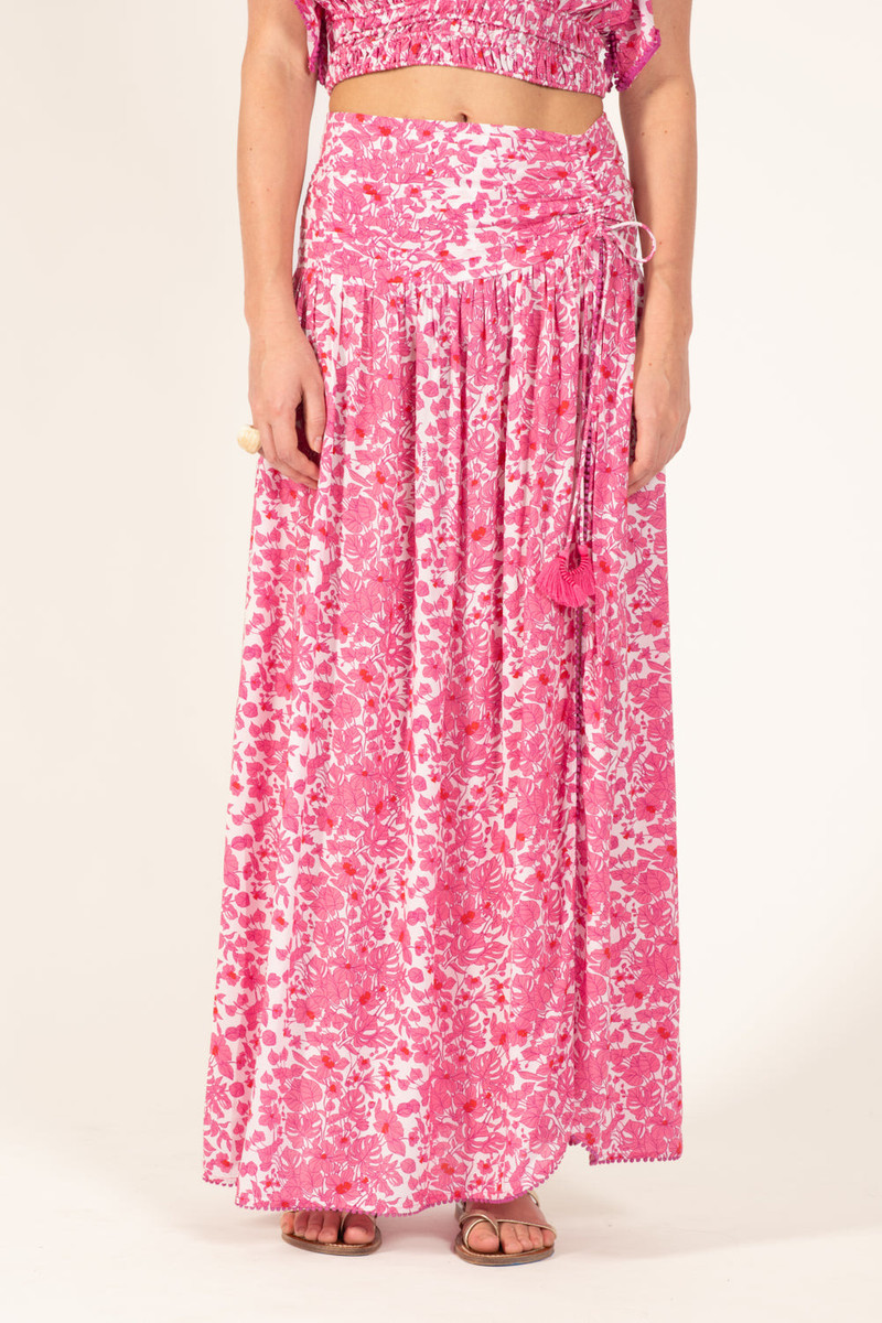 Long Skirt Carla - Pink Aquaflora 4