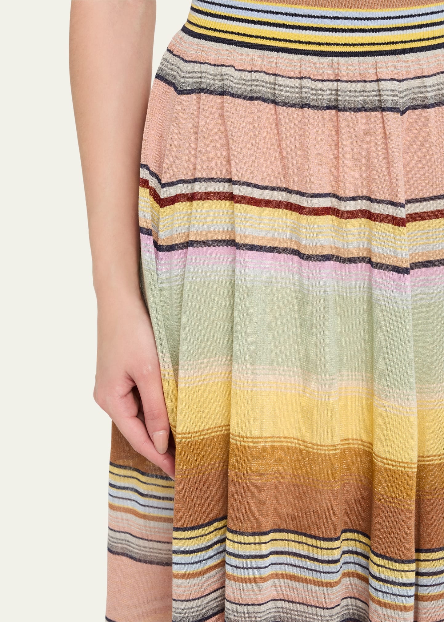 Coco Stripe Circle Skirt - 5