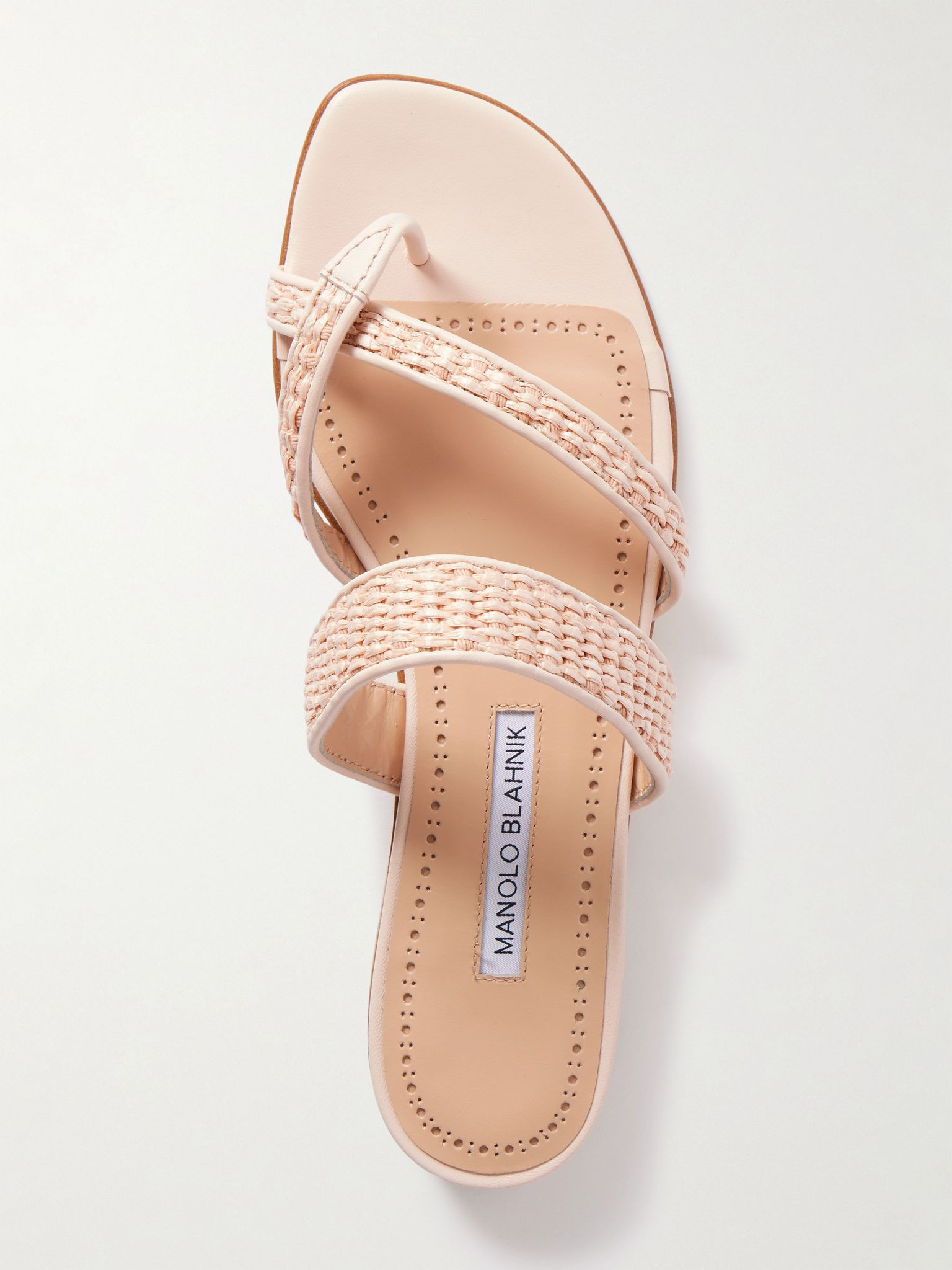 Susara raffia and leather sandals Pink - 5