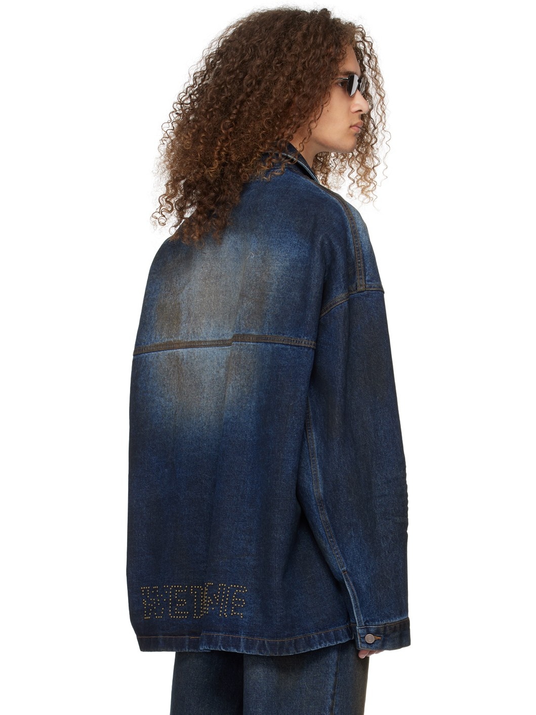 Navy Oversized Denim Jacket - 3