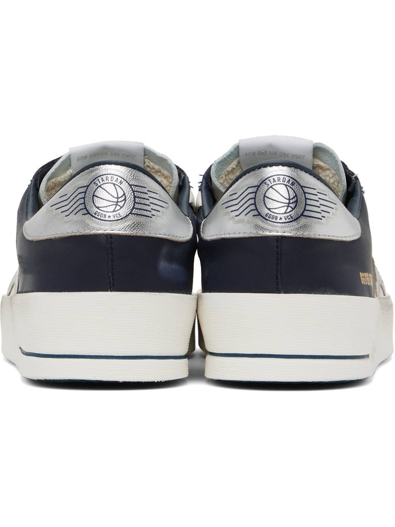 Golden Goose Navy & White Stardan Sneakers outlook