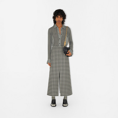 Burberry Houndstooth Twill Skirt outlook