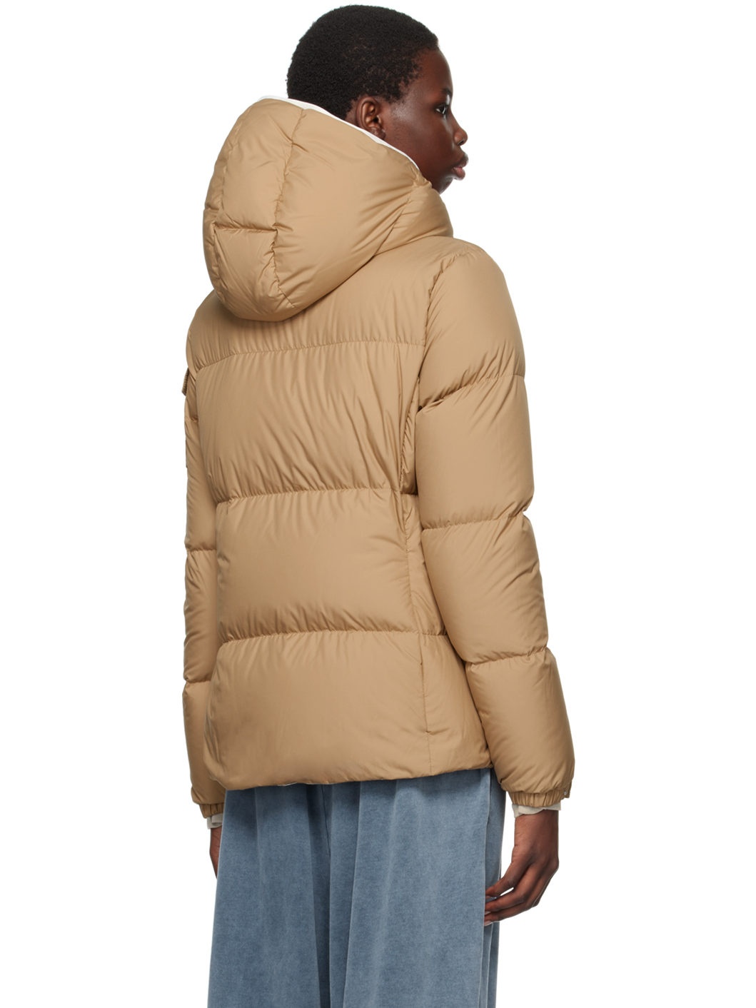 Tan Fourmines Short Down Jacket - 3